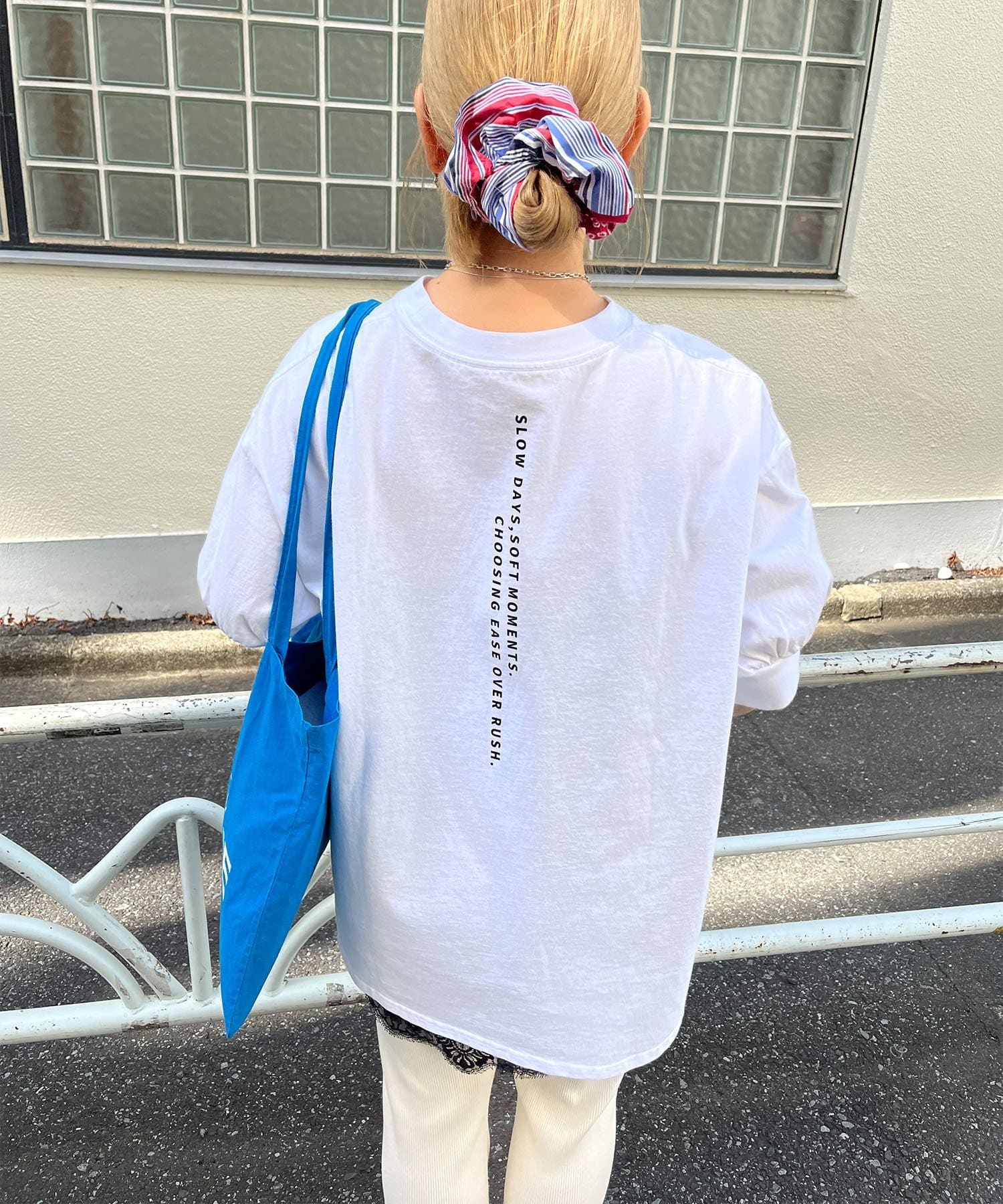 PUAL CE CIN(ピュアルセシン) 【＠yns628企画】ロゴ刺繍×プリント チュニックTシャツ