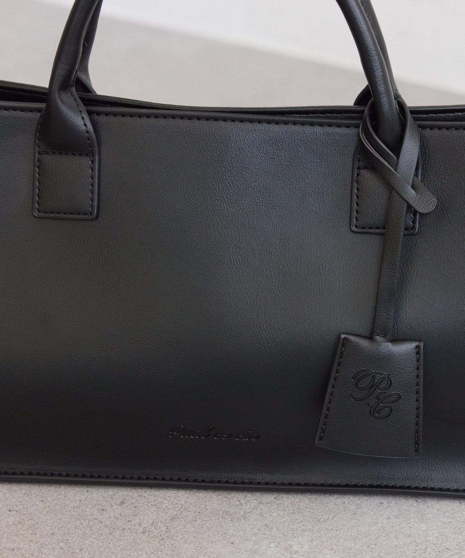 PUAL CE CIN(ピュアルセシン) フェイクレザー2WAYワイドBAG