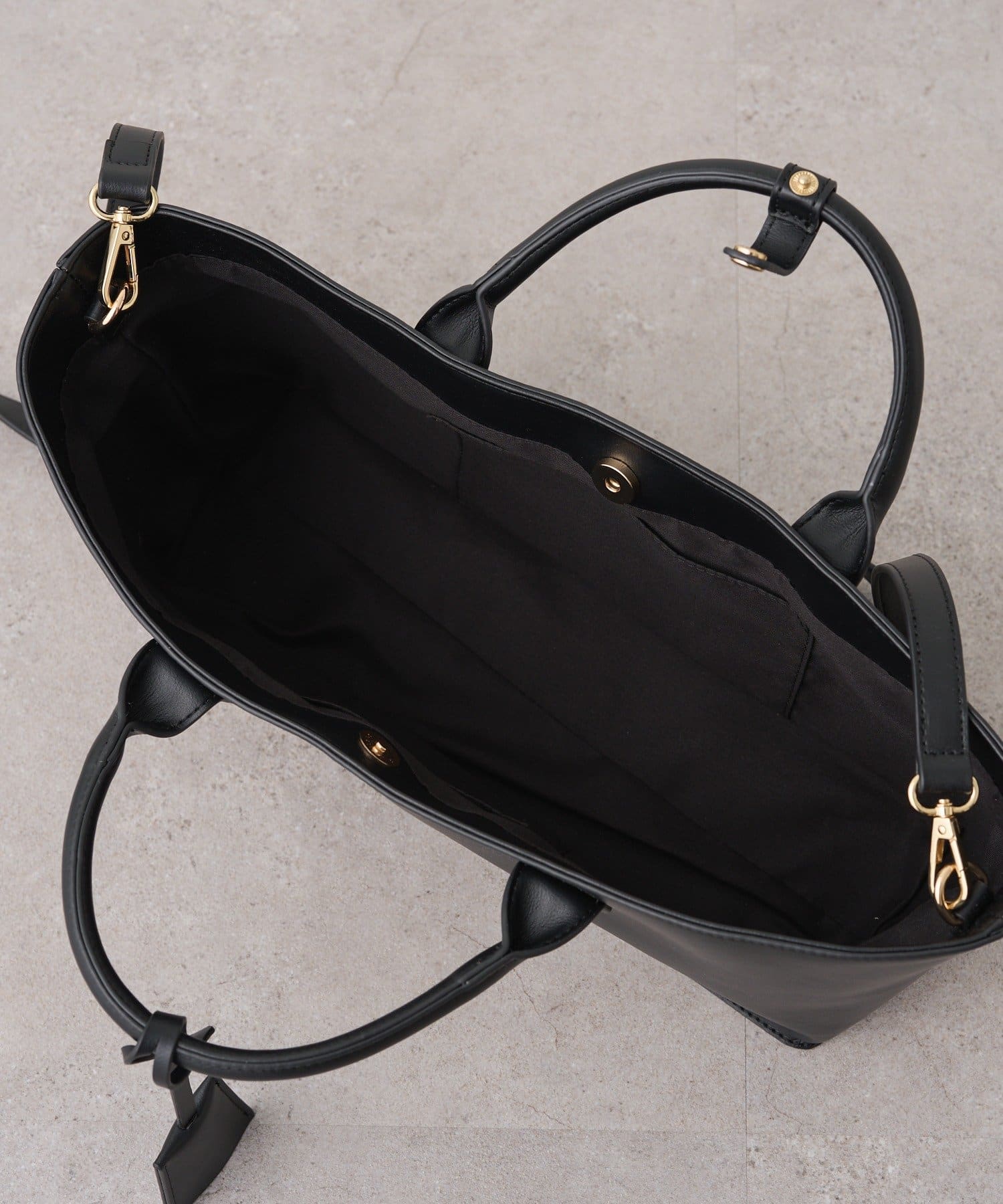 PUAL CE CIN(ピュアルセシン) フェイクレザー2WAYワイドBAG