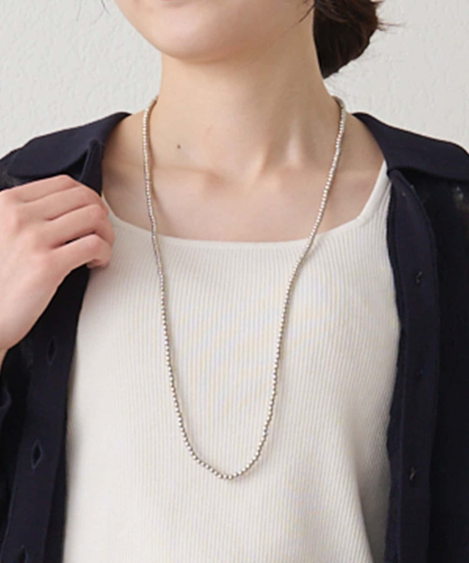 PUAL CE CIN(ピュアルセシン) 2WAYボールチェーンネックレス