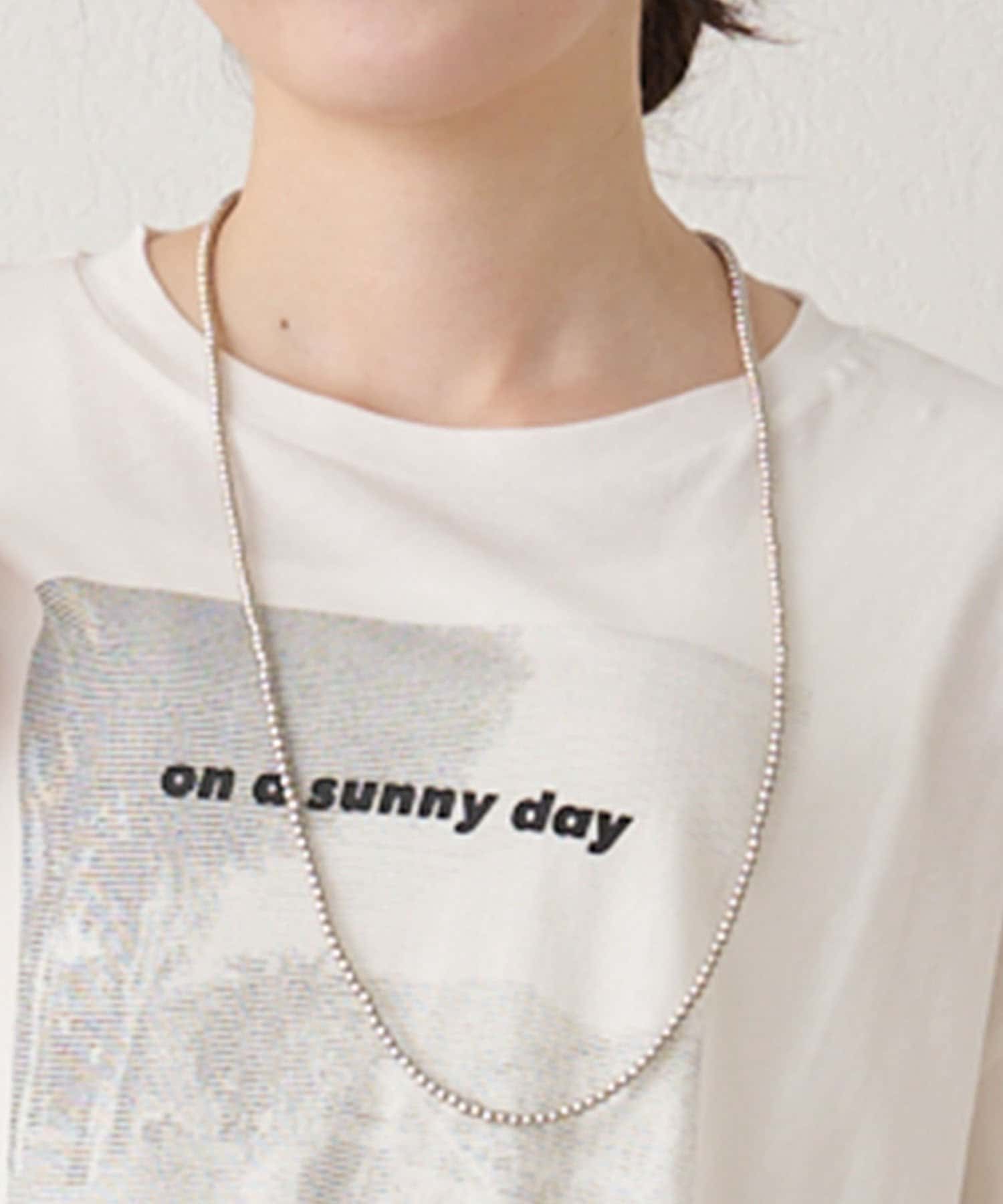 PUAL CE CIN(ピュアルセシン) 2WAYボールチェーンネックレス