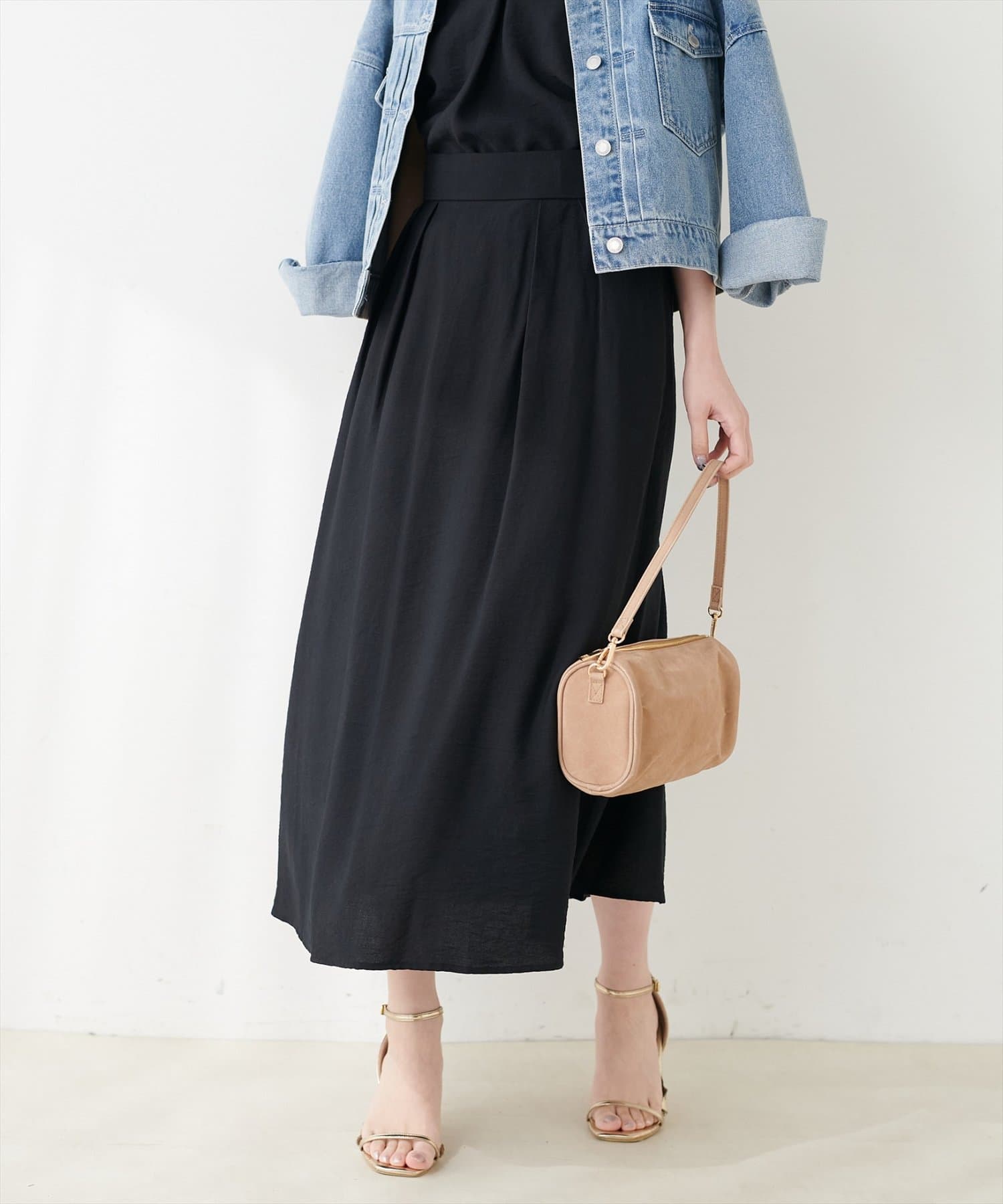 natural couture(ナチュラルクチュール) 【セットフェア対象】長さ変えられる涼しげスカート