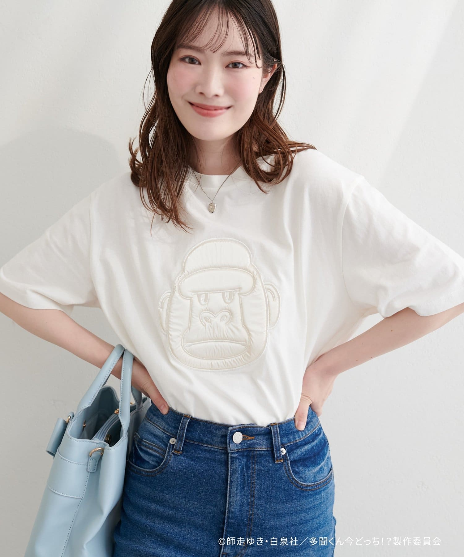 natural couture(ナチュラルクチュール) 〈多聞くん今どっち！？コラボ〉アソートモチーフT