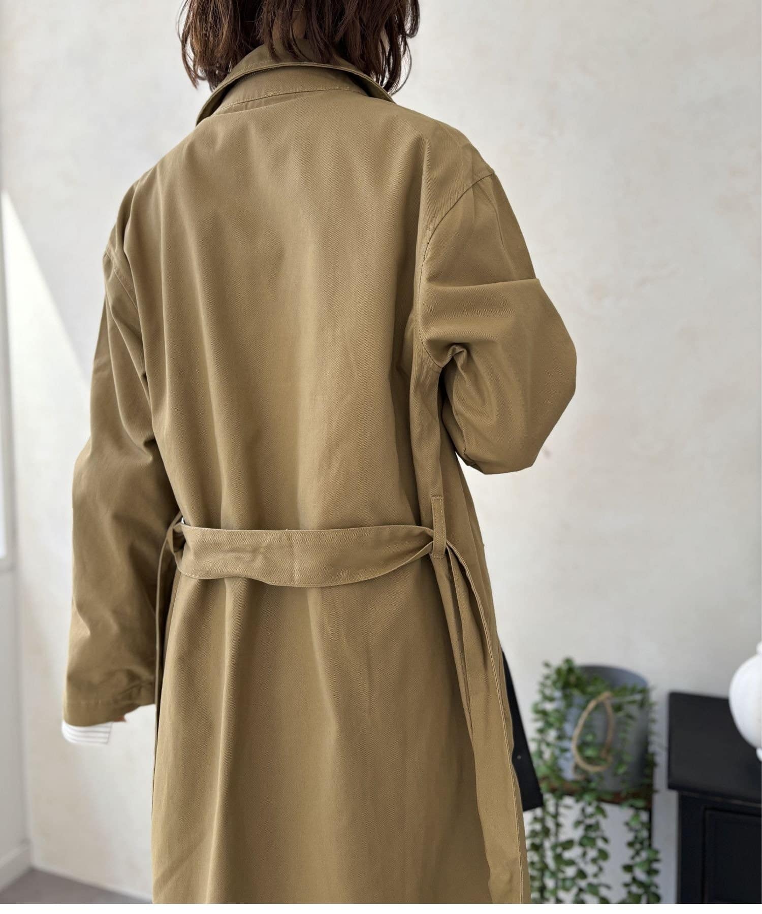 LOCUST(ローカスト) 【きれいめカジュアル】 ピーチ起毛トレンチコート