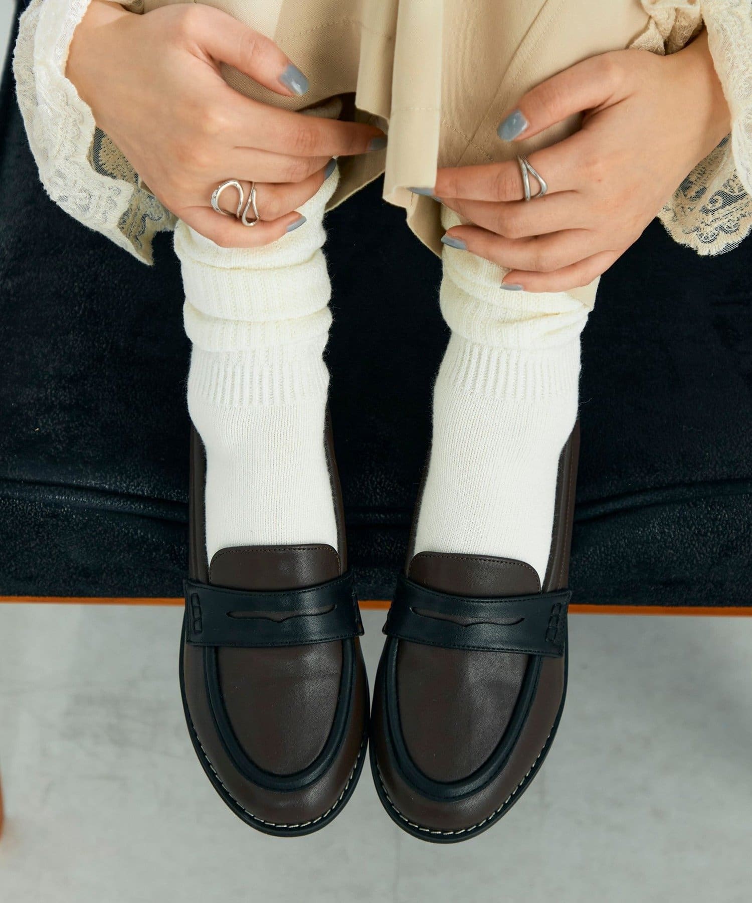 FREDY & GLOSTER(フレディ アンド グロスター) ソールステッチローファー