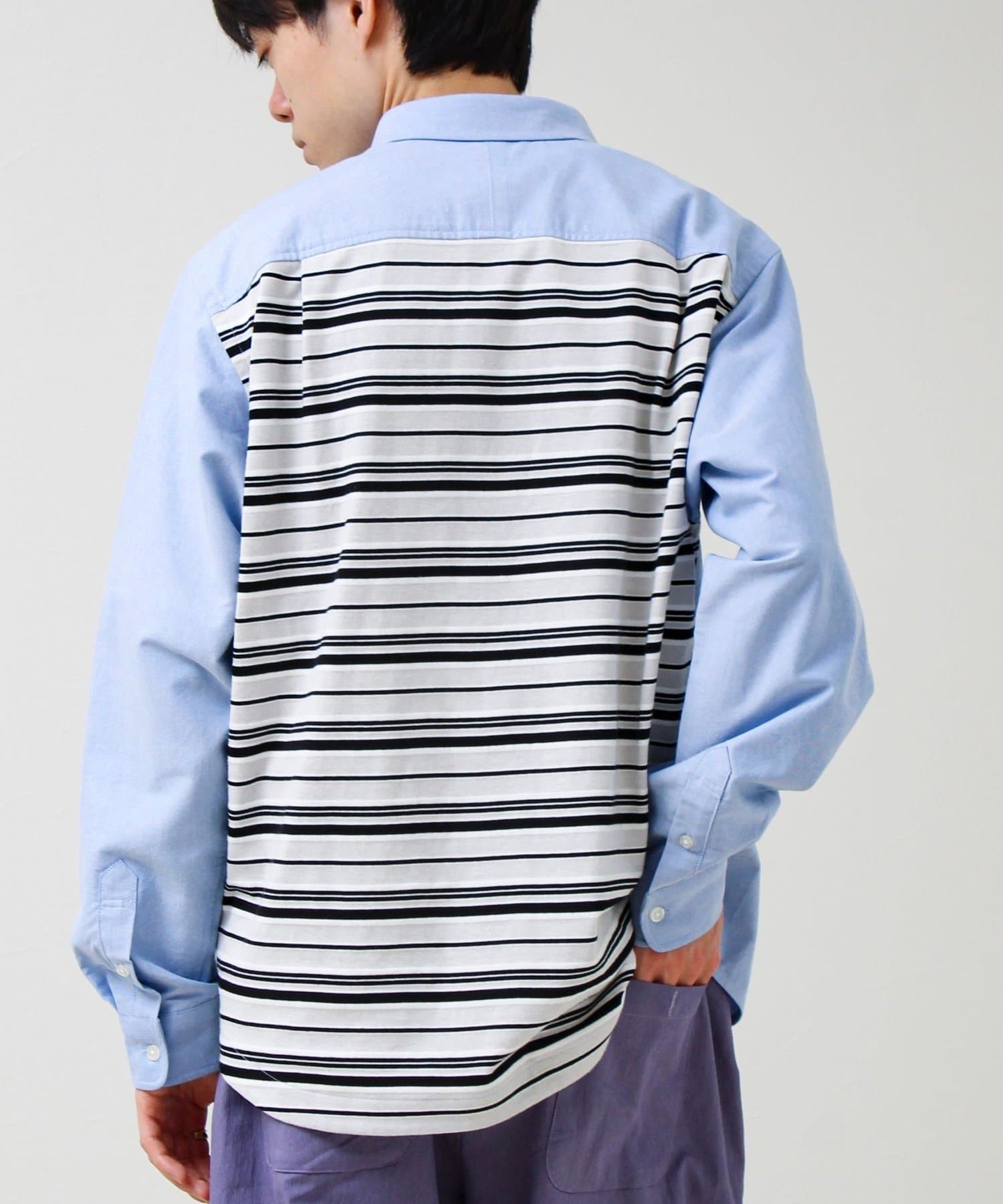 FREDY & GLOSTER(フレディ アンド グロスター) 【フレブル刺繍】ボタンダウン コンビシャツ