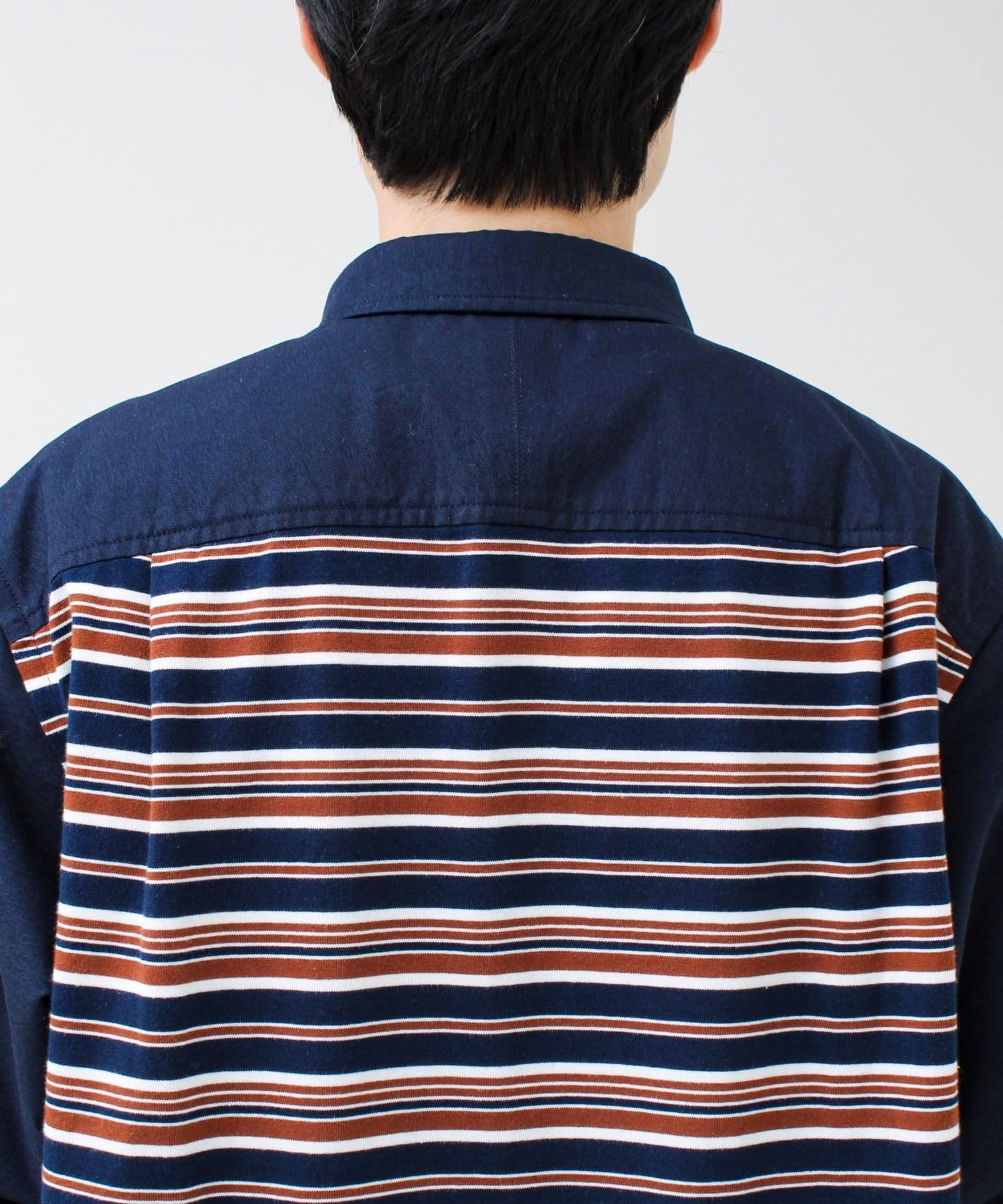 FREDY & GLOSTER(フレディ アンド グロスター) 【フレブル刺繍】ボタンダウン コンビシャツ