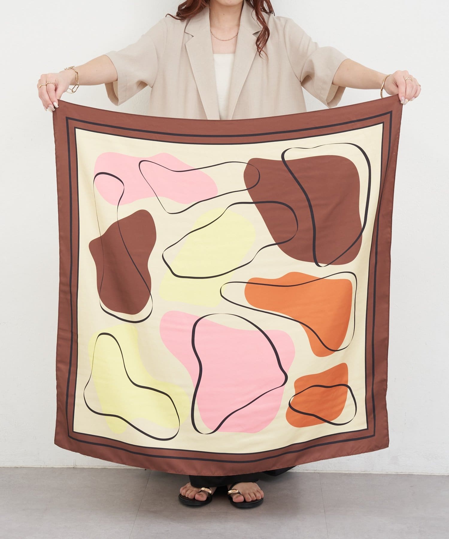 DISCOAT(ディスコート) オリジナルプリントスカーフ