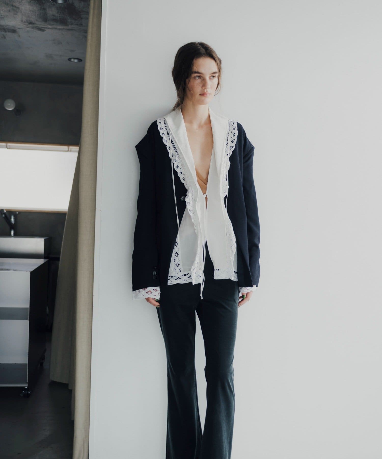 SHENERY(シーナリー) 【Pasterip】 バテンレースデザインブラウス