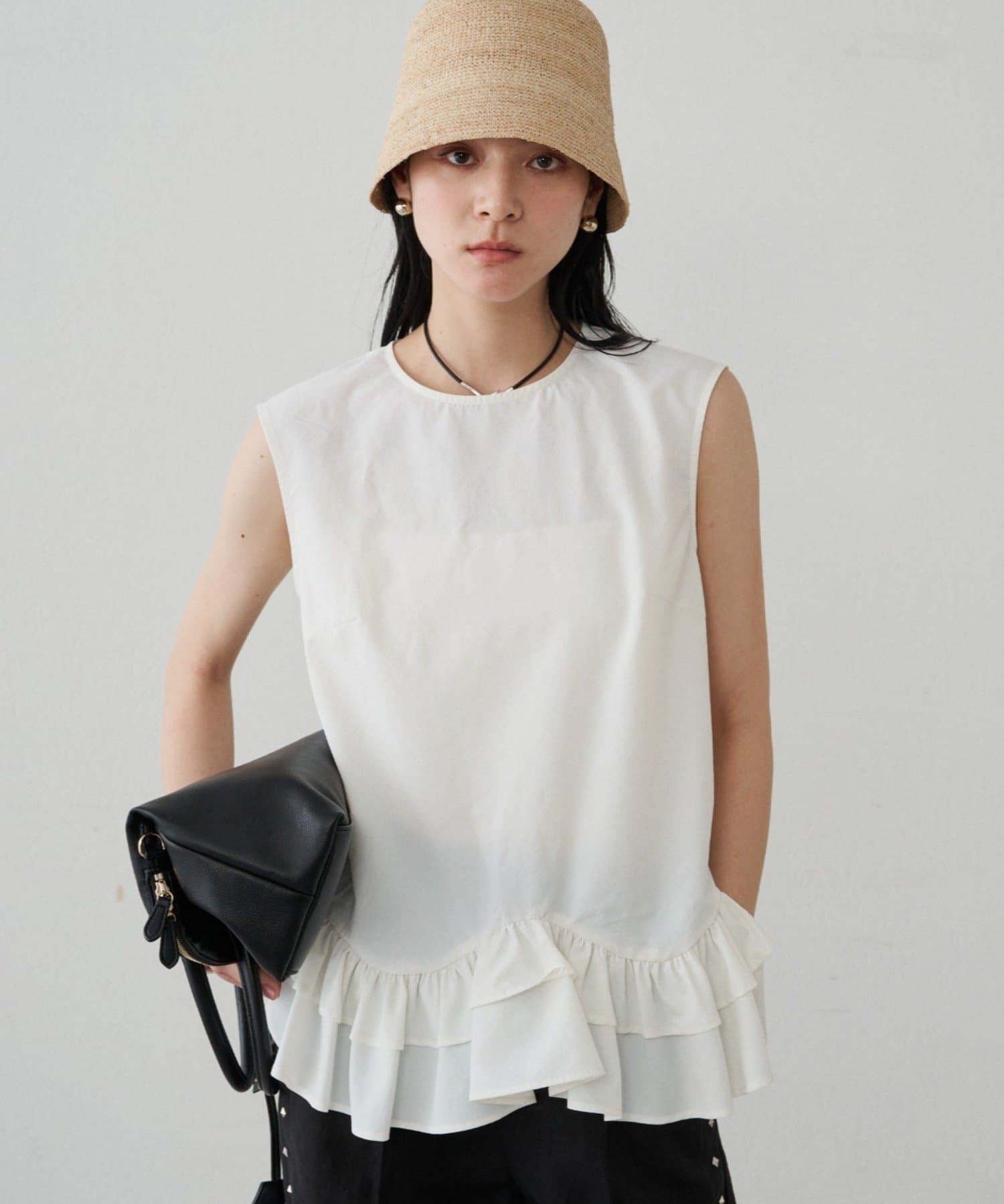 LOUNGEDRESS(ラウンジドレス) ランダムフリルブラウス