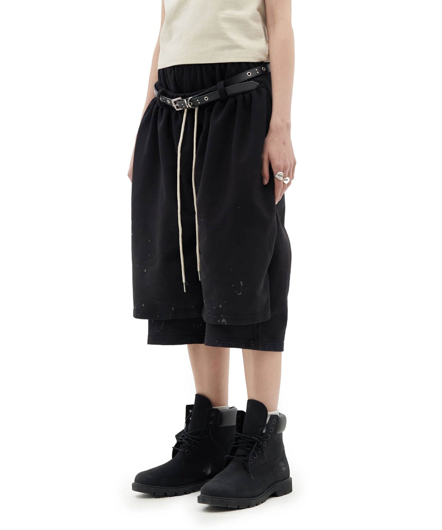 CIAOPANIC(チャオパニック) 【DEFGARMENTS/デフガーメンツ】PAINTING BRUSHED BURMUDA SHORTS