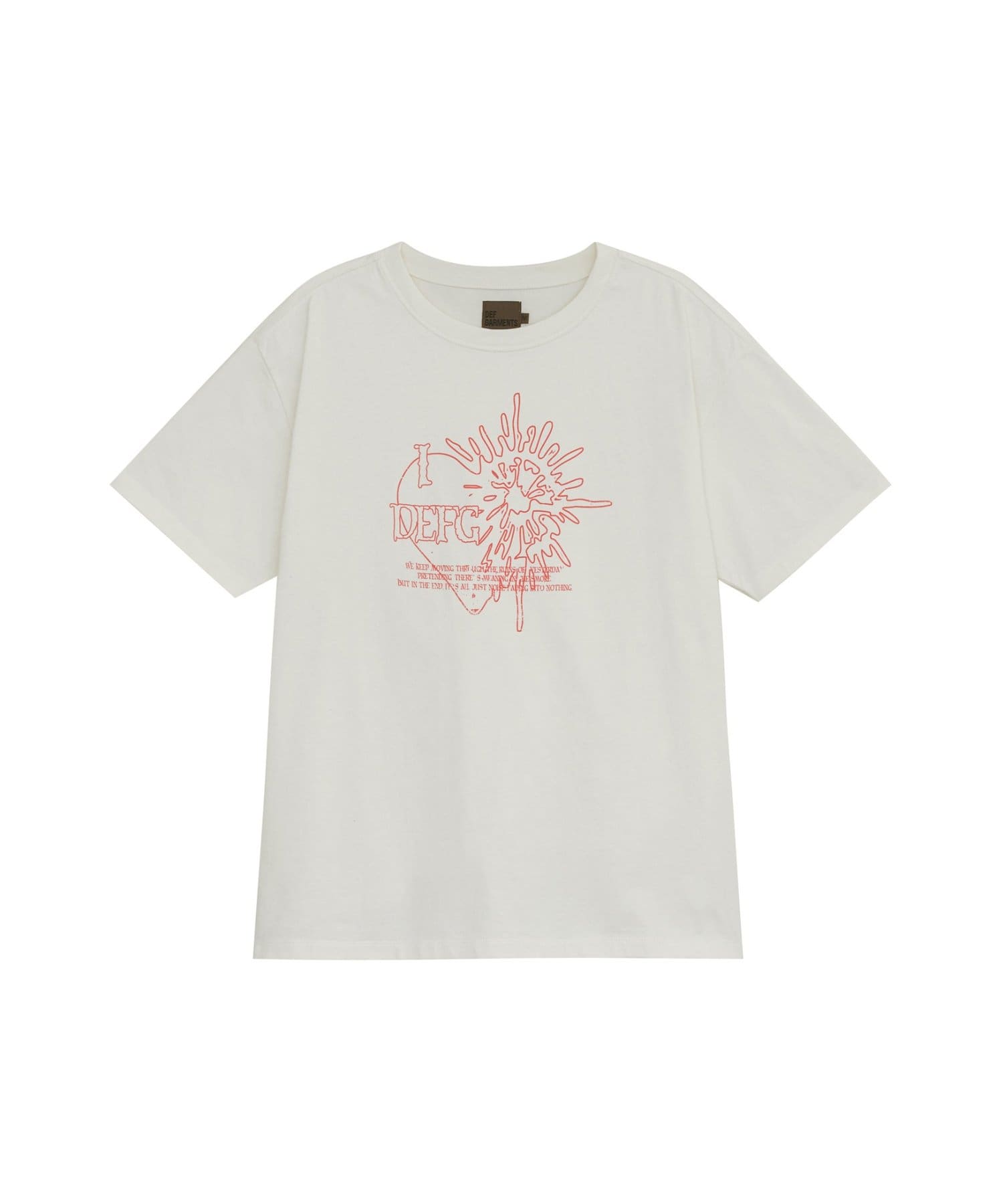 CIAOPANIC(チャオパニック) 【DEFGARMENTS/デフガーメンツ】SPREAD HEART T-SHIRTS