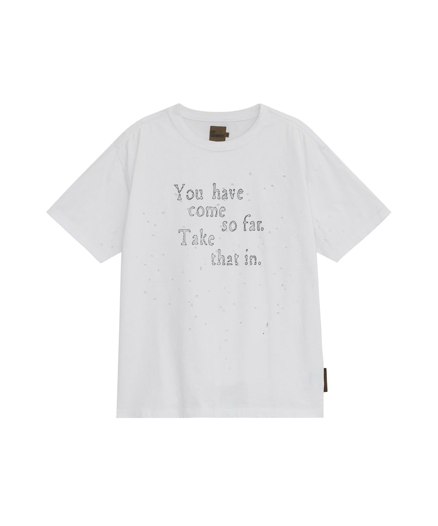 CIAOPANIC(チャオパニック) 【DEFGARMENTS/デフガーメンツ】GRUNGE TEXT DEMAGED T-SHIRTS