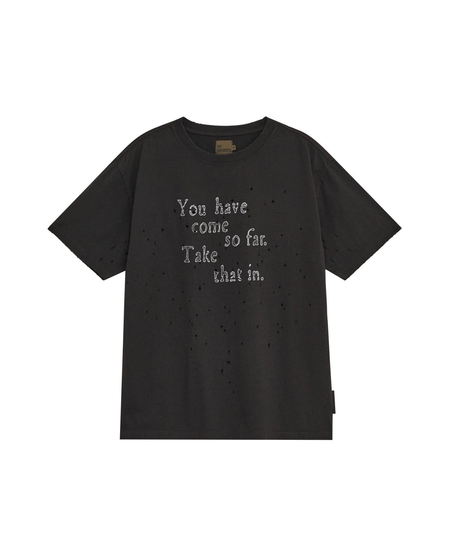 CIAOPANIC(チャオパニック) 【DEFGARMENTS/デフガーメンツ】GRUNGE TEXT DEMAGED T-SHIRTS