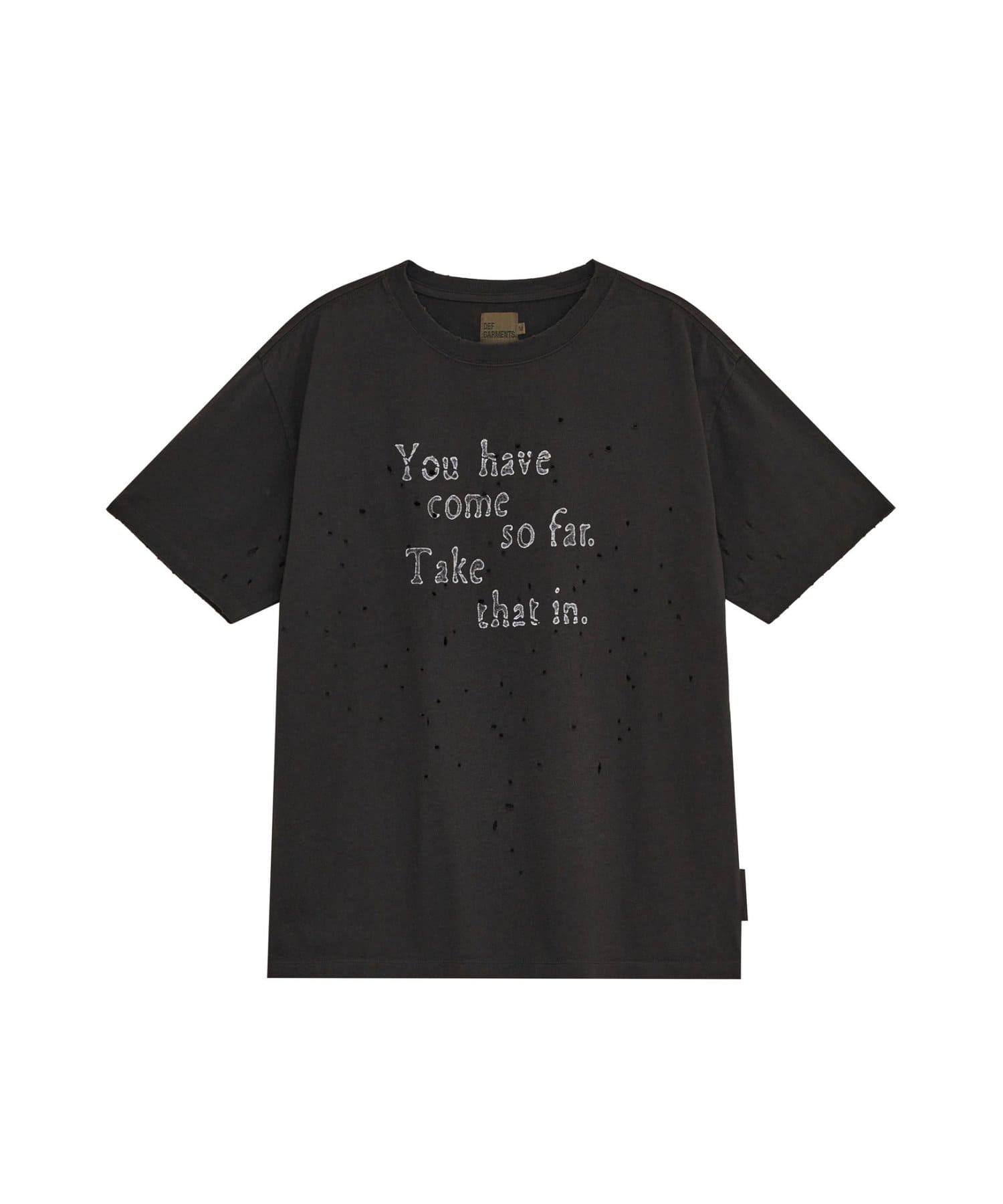 CIAOPANIC(チャオパニック) 【DEFGARMENTS/デフガーメンツ】GRUNGE TEXT DEMAGED T-SHIRTS