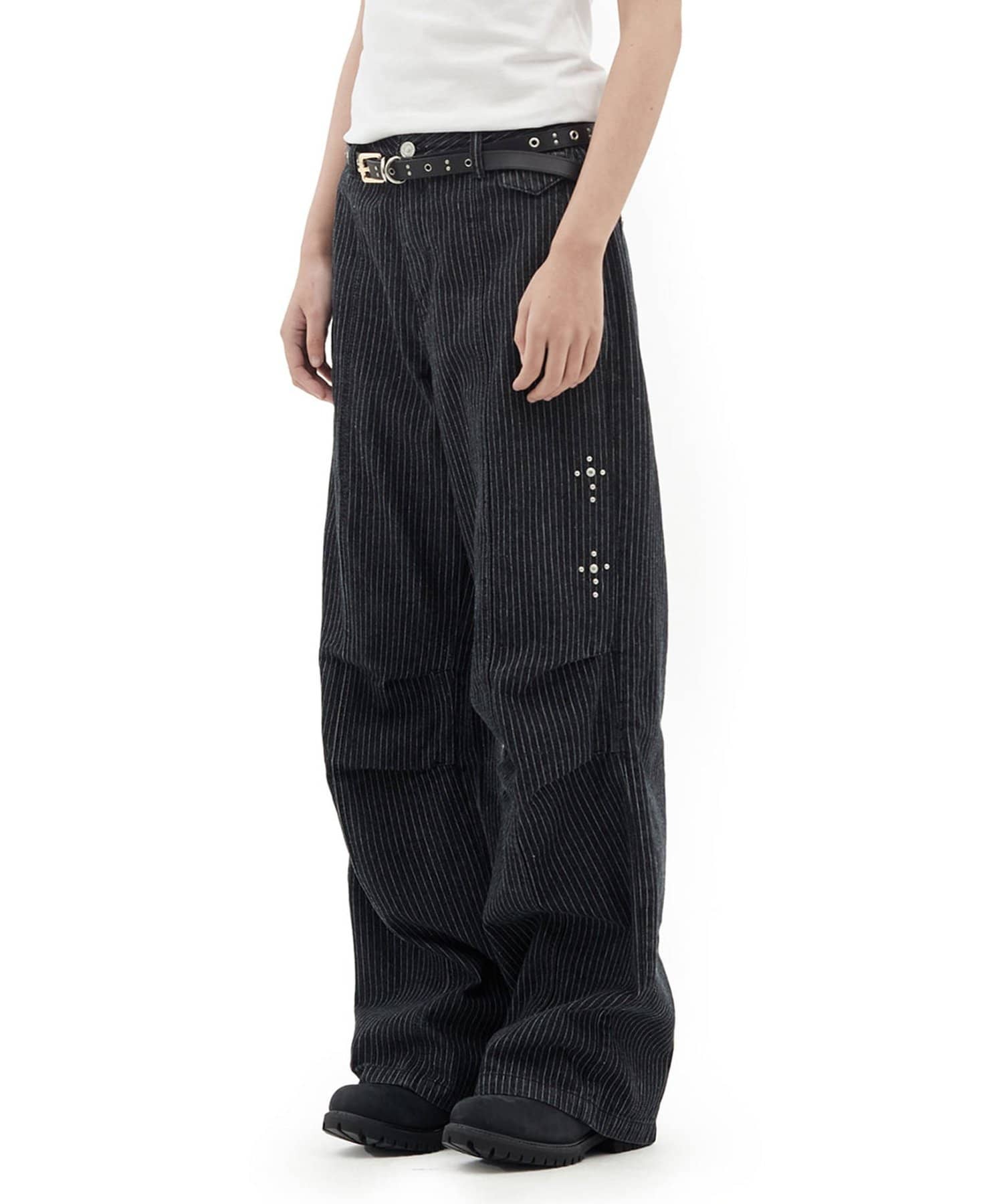 CIAOPANIC(チャオパニック) 【DEFGARMENTS/デフガーメンツ】STUD PARACHUTE PANTS