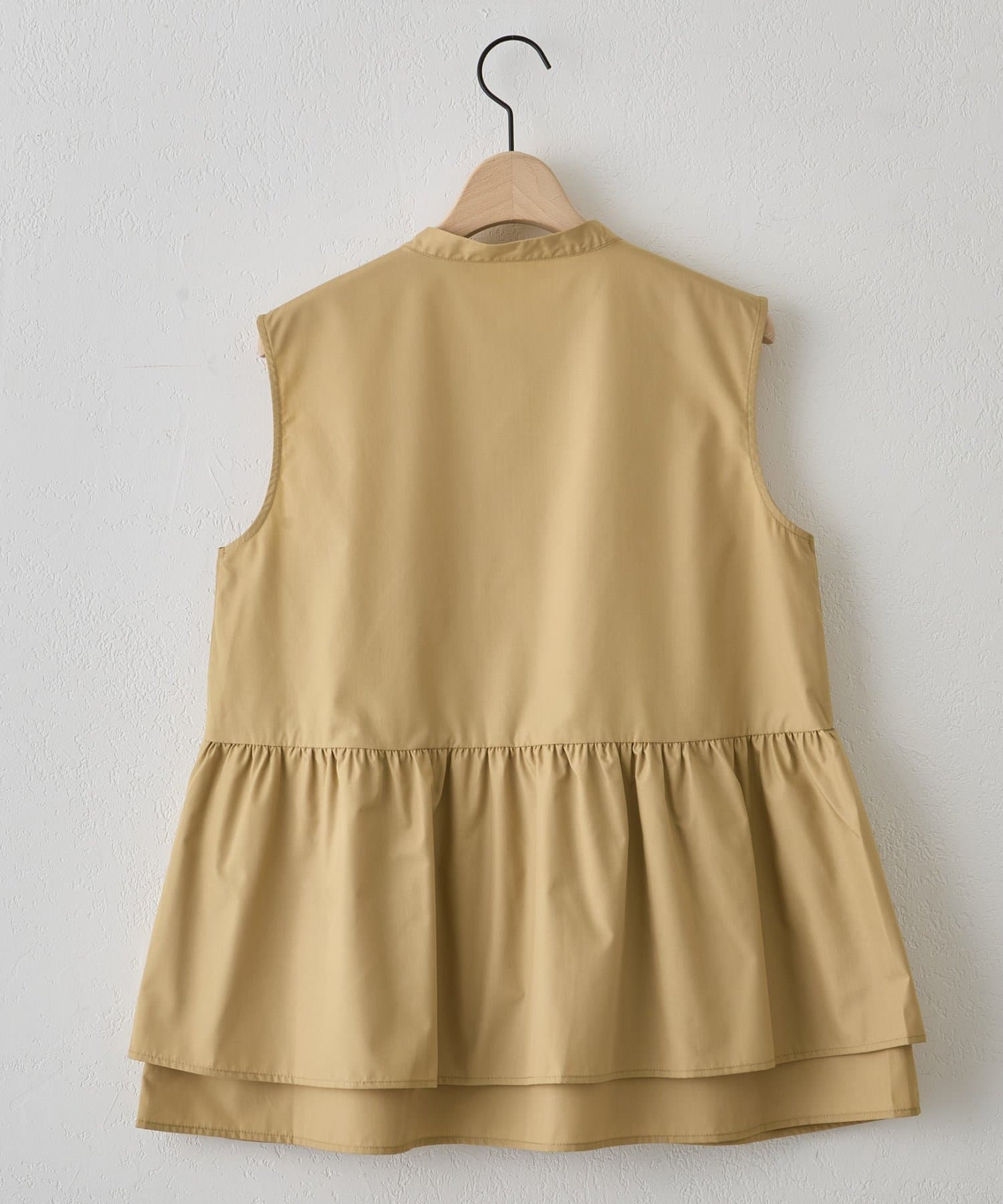 DISCOAT(ディスコート) 【WEB限定 】ティアードノースリーブシャツ