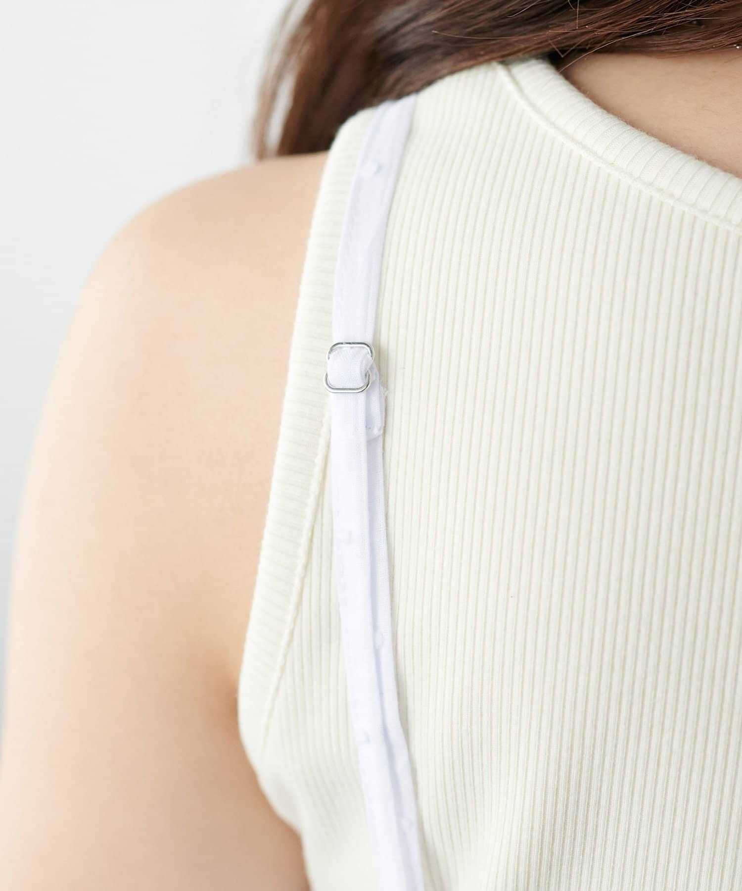 DISCOAT(ディスコート) 【WEB限定】生地ドットバルーンビスチェ