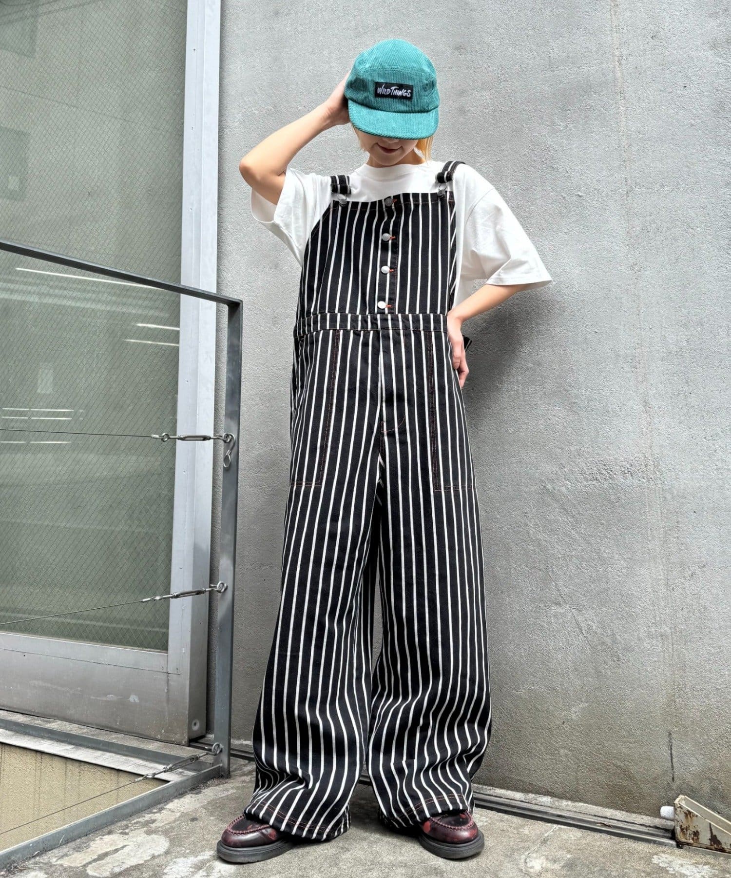 CIAOPANIC TYPY(チャオパニックティピー) 【SOUNDS GOOOOD】アソート柄デニムオーバーオール