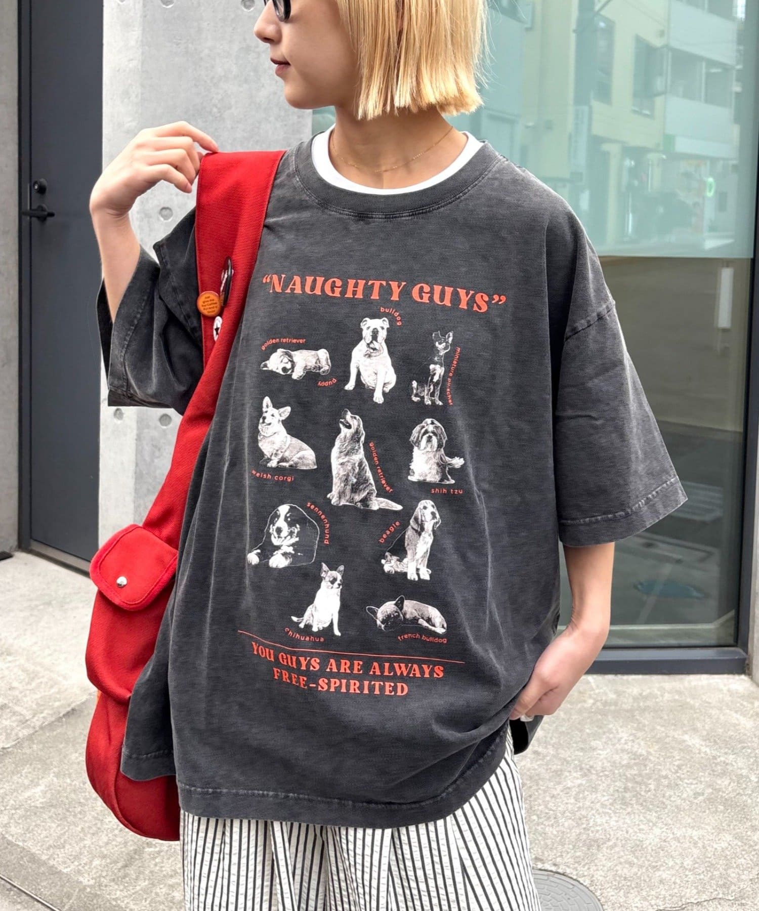 CIAOPANIC TYPY(チャオパニックティピー) 【SOUNDS GOOOOD】パウダー犬ロゴプリントTEE