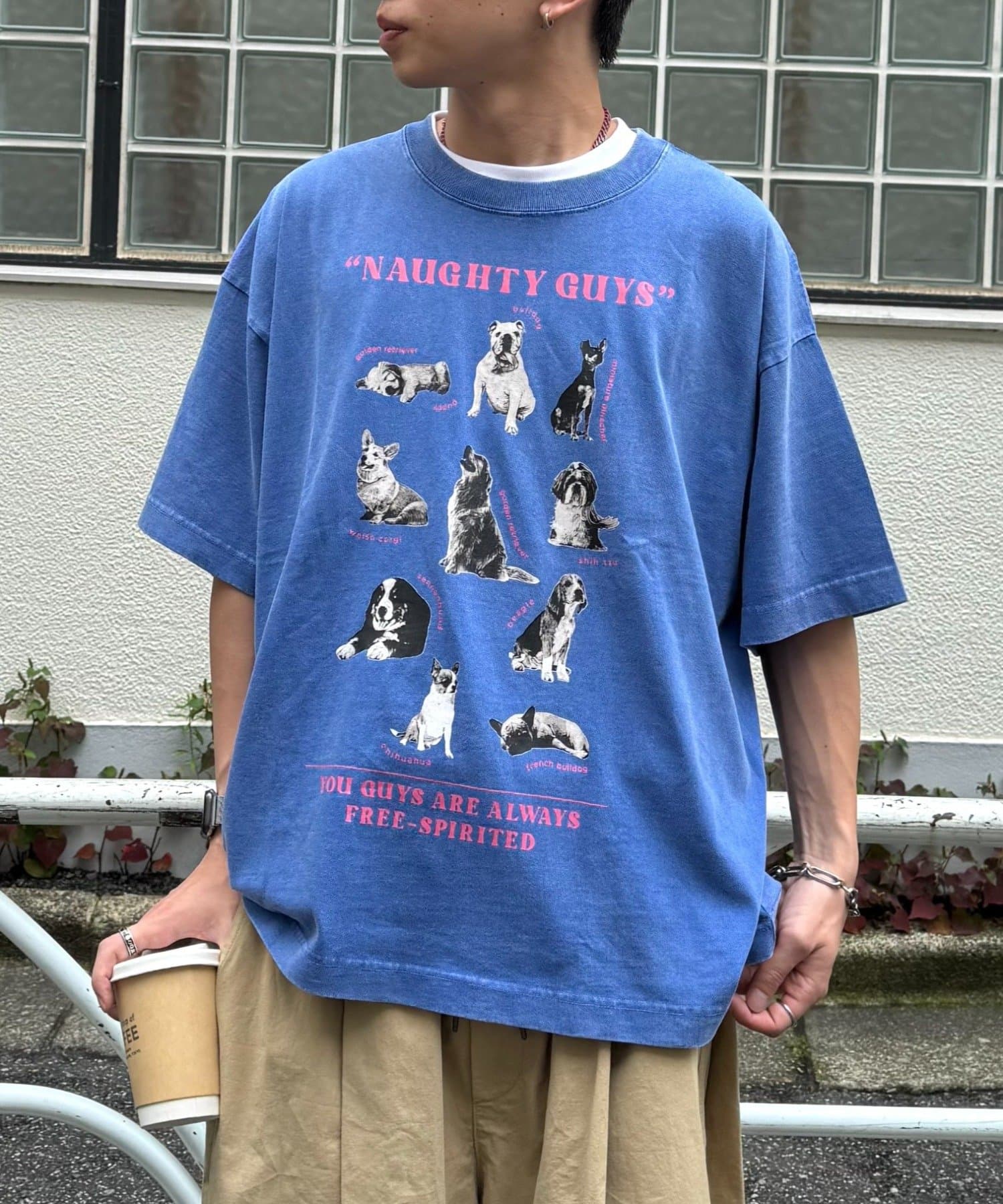 CIAOPANIC TYPY(チャオパニックティピー) 【SOUNDS GOOOOD】パウダー犬ロゴプリントTEE