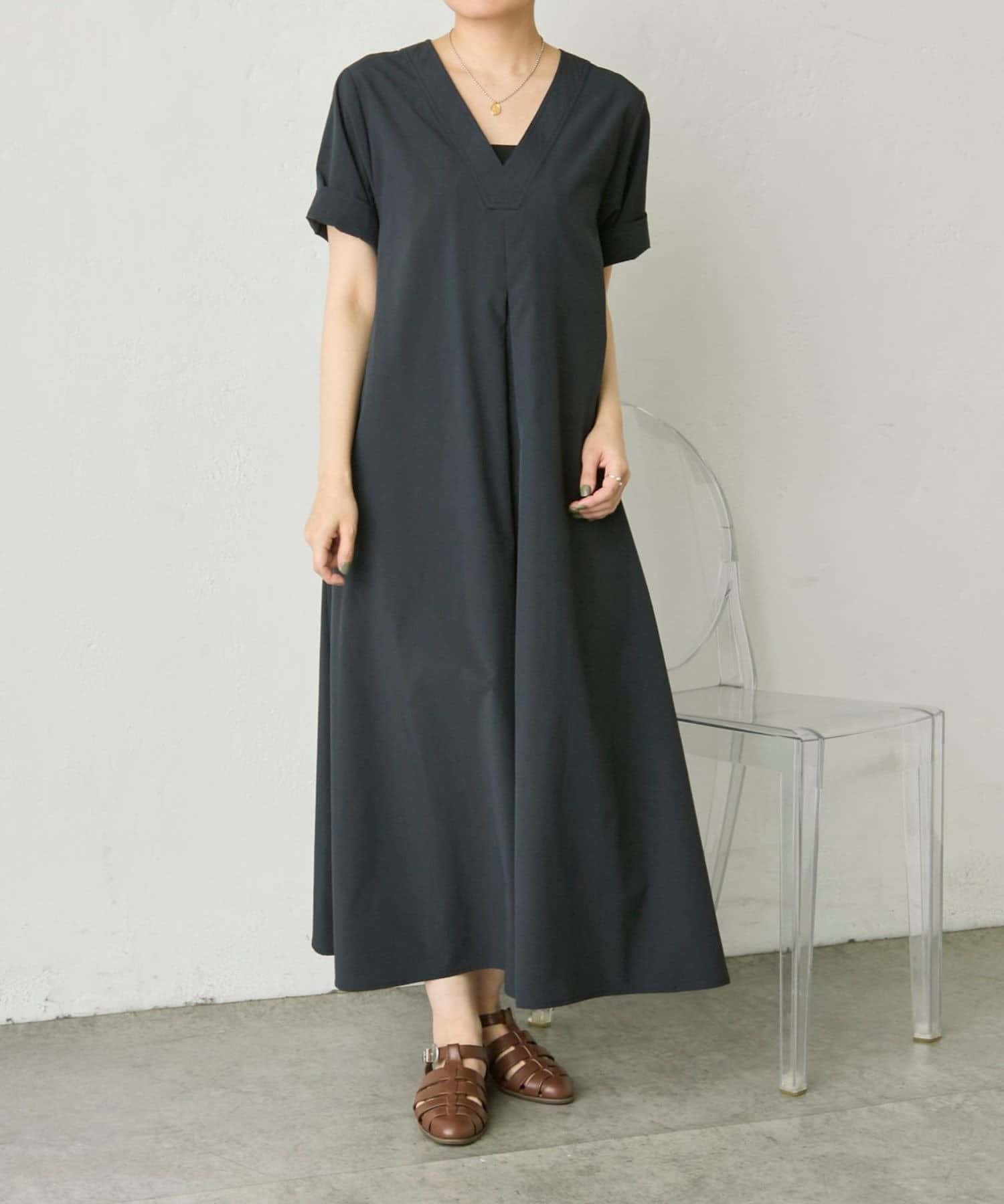 ear PAPILLONNER(イア パピヨネ) 《UVカットUPF50＋/紫外線遮蔽率94%/接触冷感/吸水速乾》前後ワンピース【SUM1 STYLE(スミスタイル)】