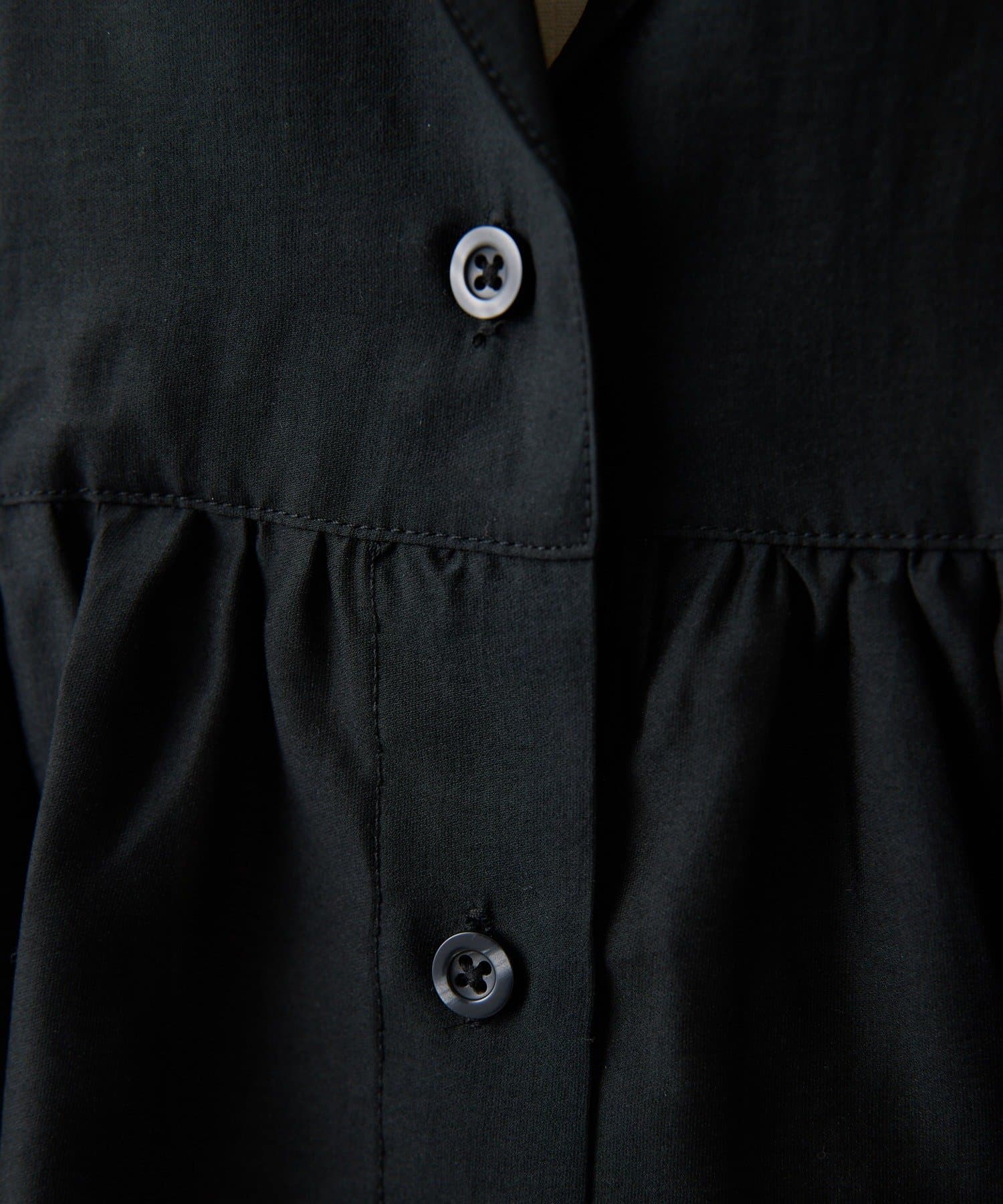 ear PAPILLONNER(イア パピヨネ) 《透け感/ペプラムシルエット》フリルシャツジャケット【SUM1 STYLE(スミスタイル)】