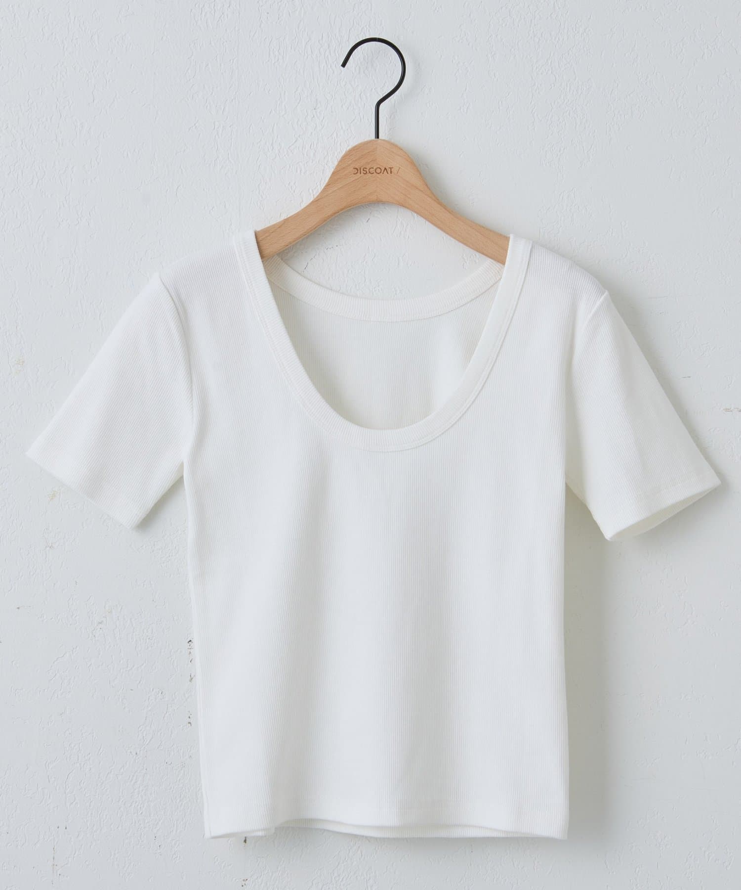 DISCOAT(ディスコート) 【WEB限定】Uネック半袖Tシャツ