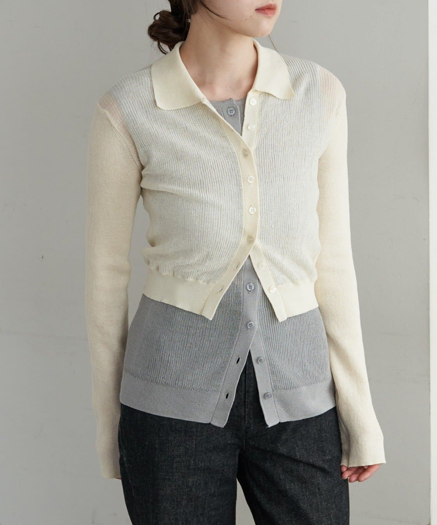 SHENERY(シーナリー) シアー襟付きニット＆タンクSET