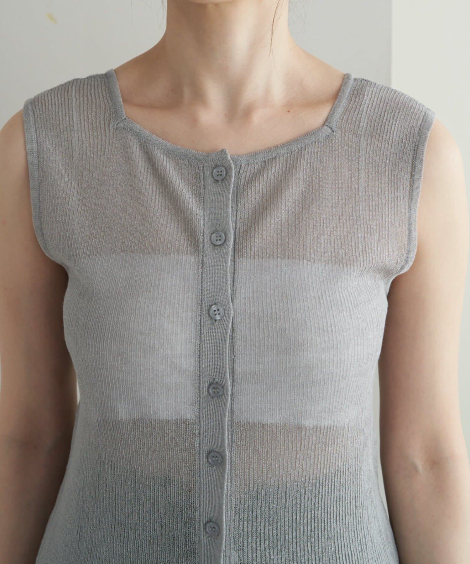 SHENERY(シーナリー) シアー襟付きニット＆タンクSET