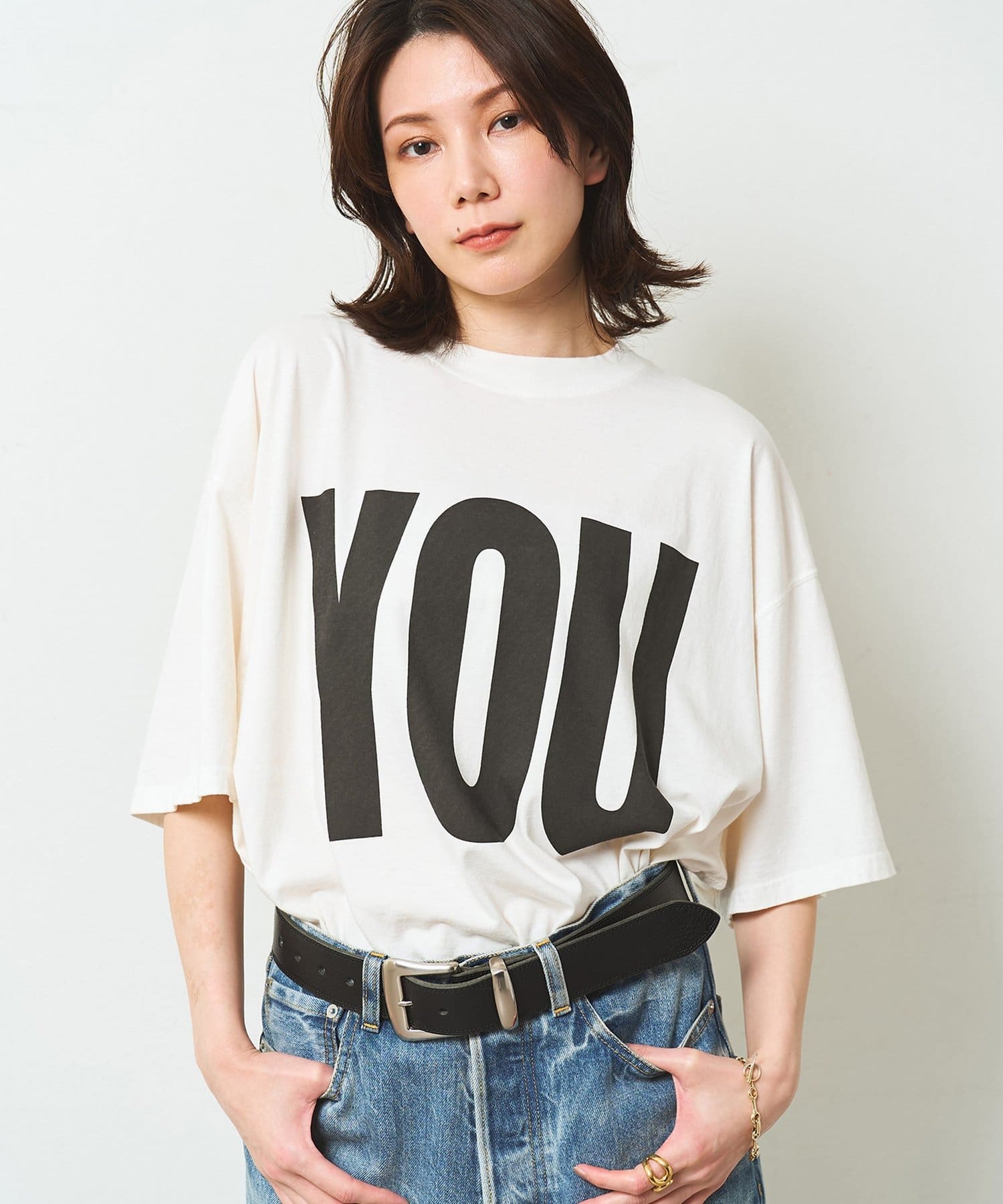 Whim Gazette(ウィム ガゼット) 【KATHARINE HAMNETT】別注YOU Tシャツ