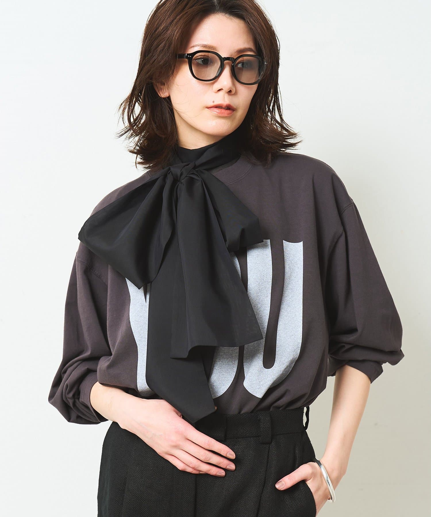 Whim Gazette(ウィム ガゼット) 【KATHARINE HAMNETT】別注YOU ロングスリーブTシャツ