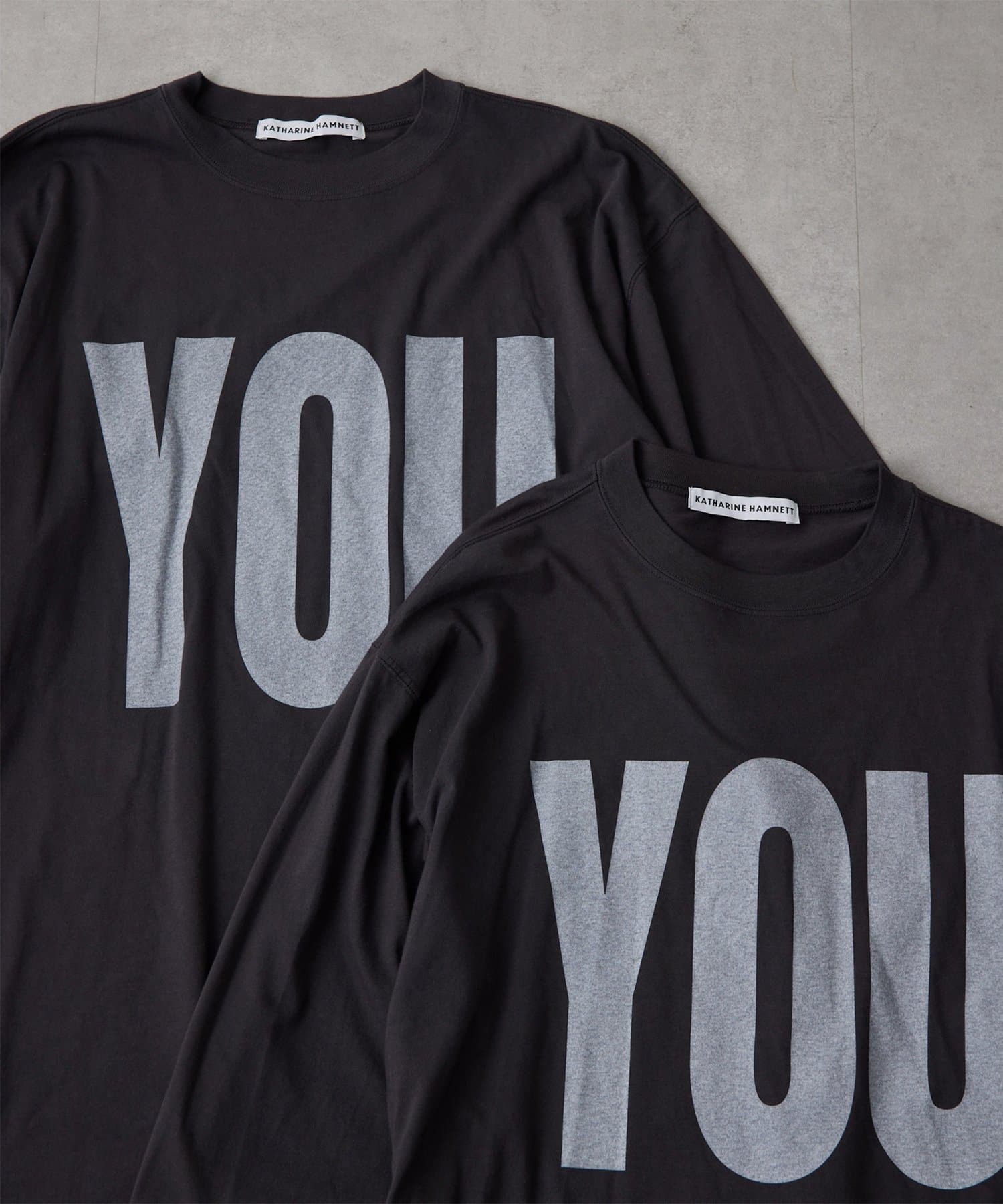 Whim Gazette(ウィム ガゼット) 【KATHARINE HAMNETT】別注YOU ロングスリーブTシャツ