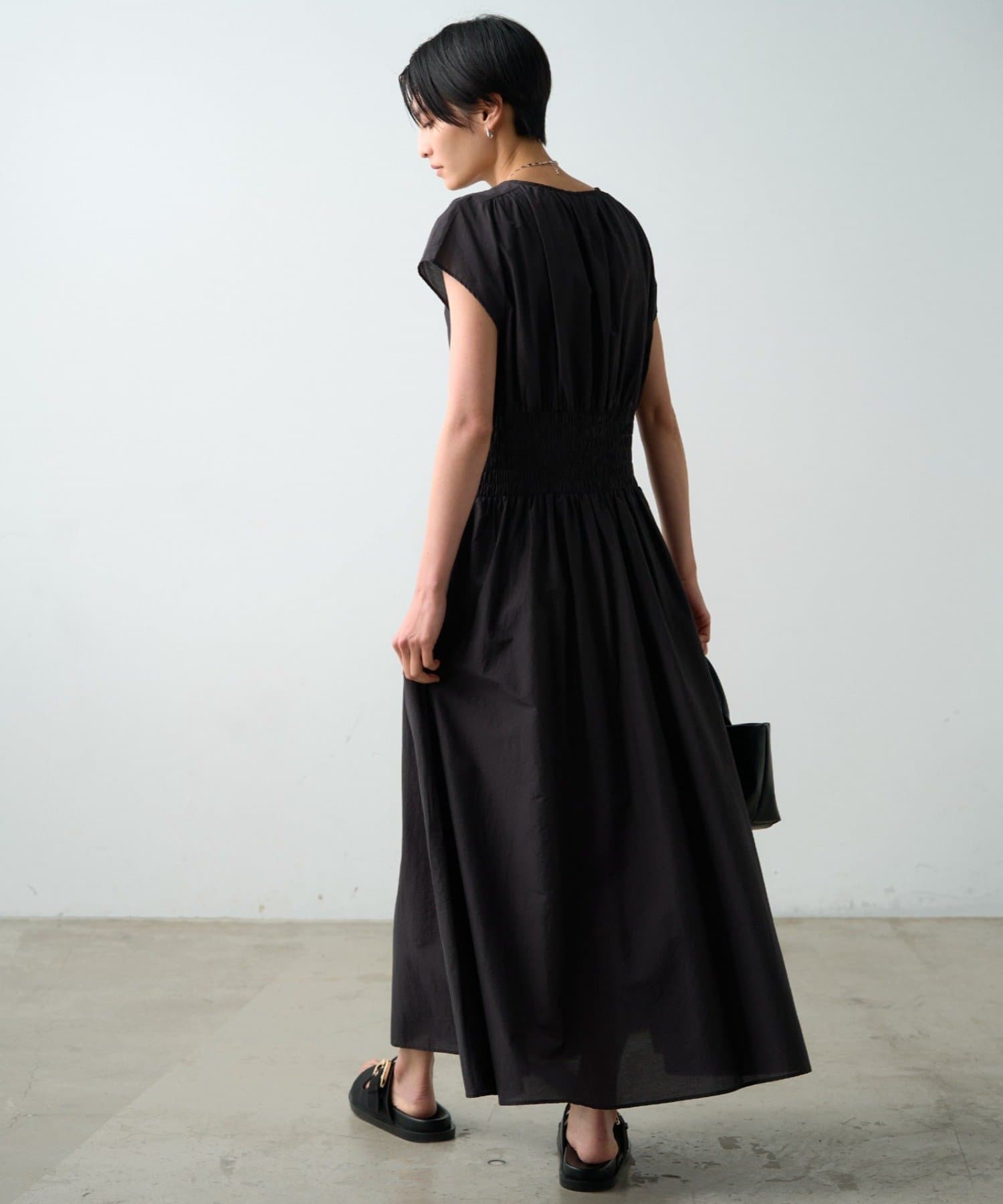 LOUNGEDRESS(ラウンジドレス) タックフレアワンピース