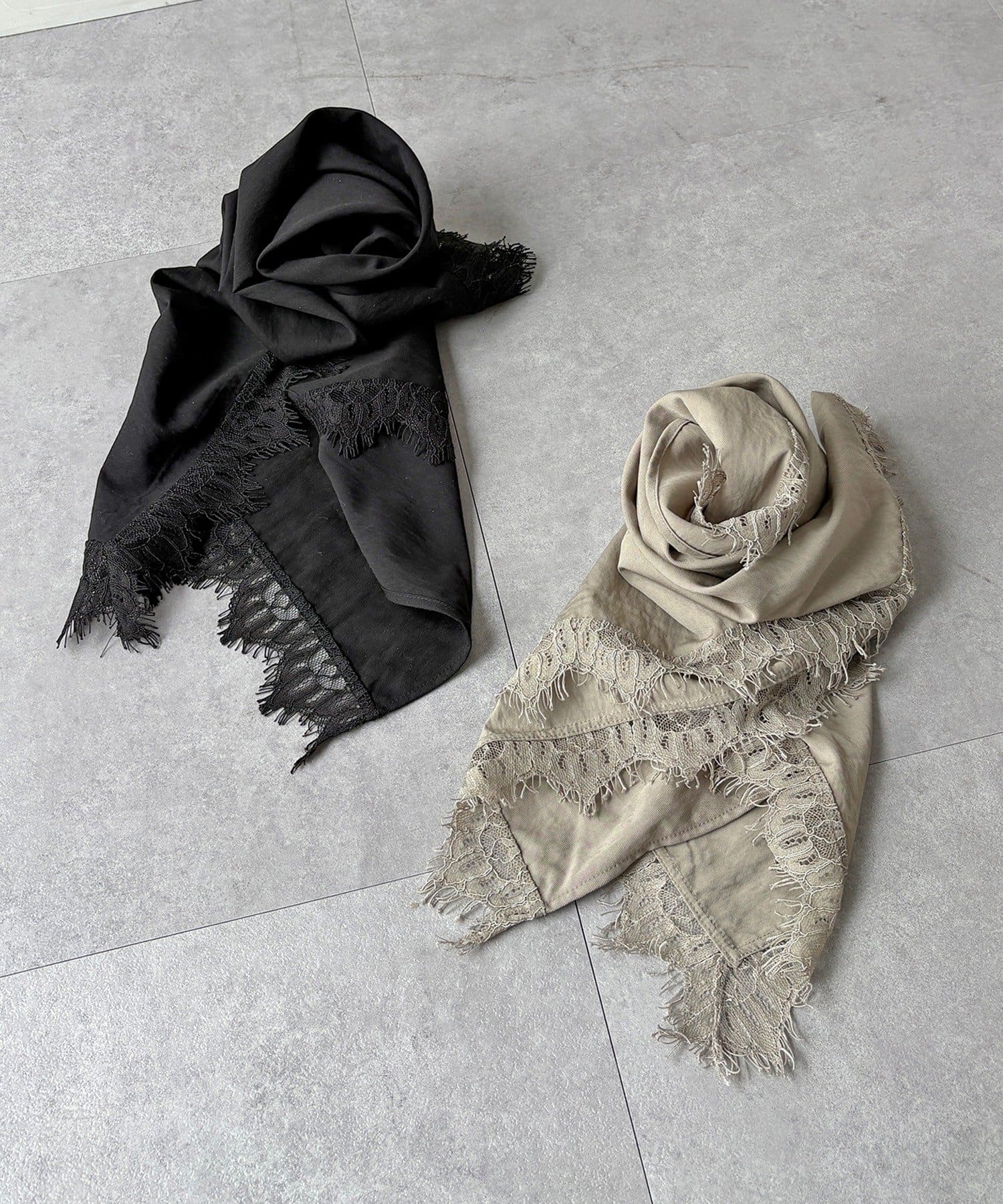 DOUDOU(ドゥドゥ) レーストリミングマルチWAYストール