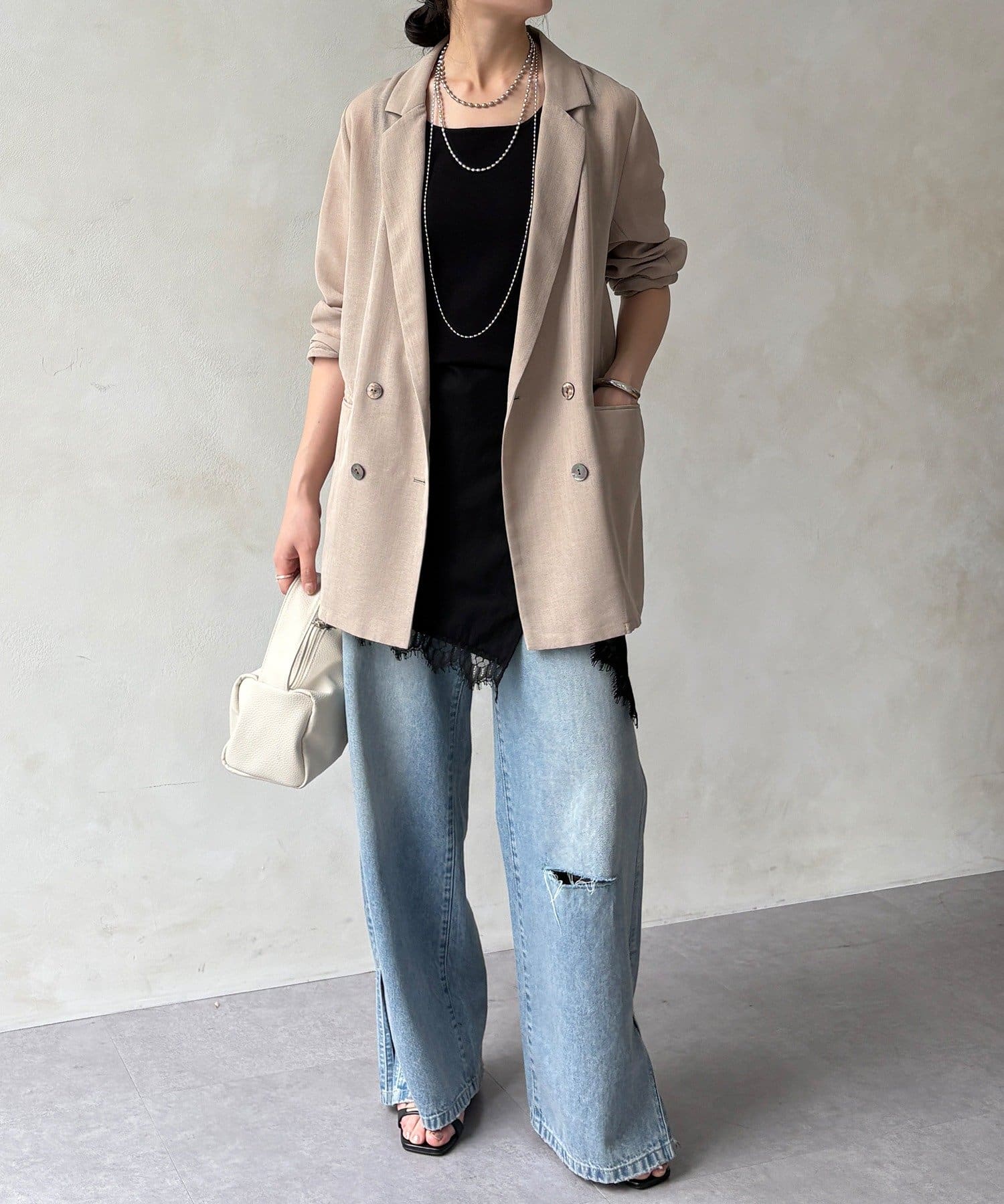 DOUDOU(ドゥドゥ) レーストリミングマルチWAYストール