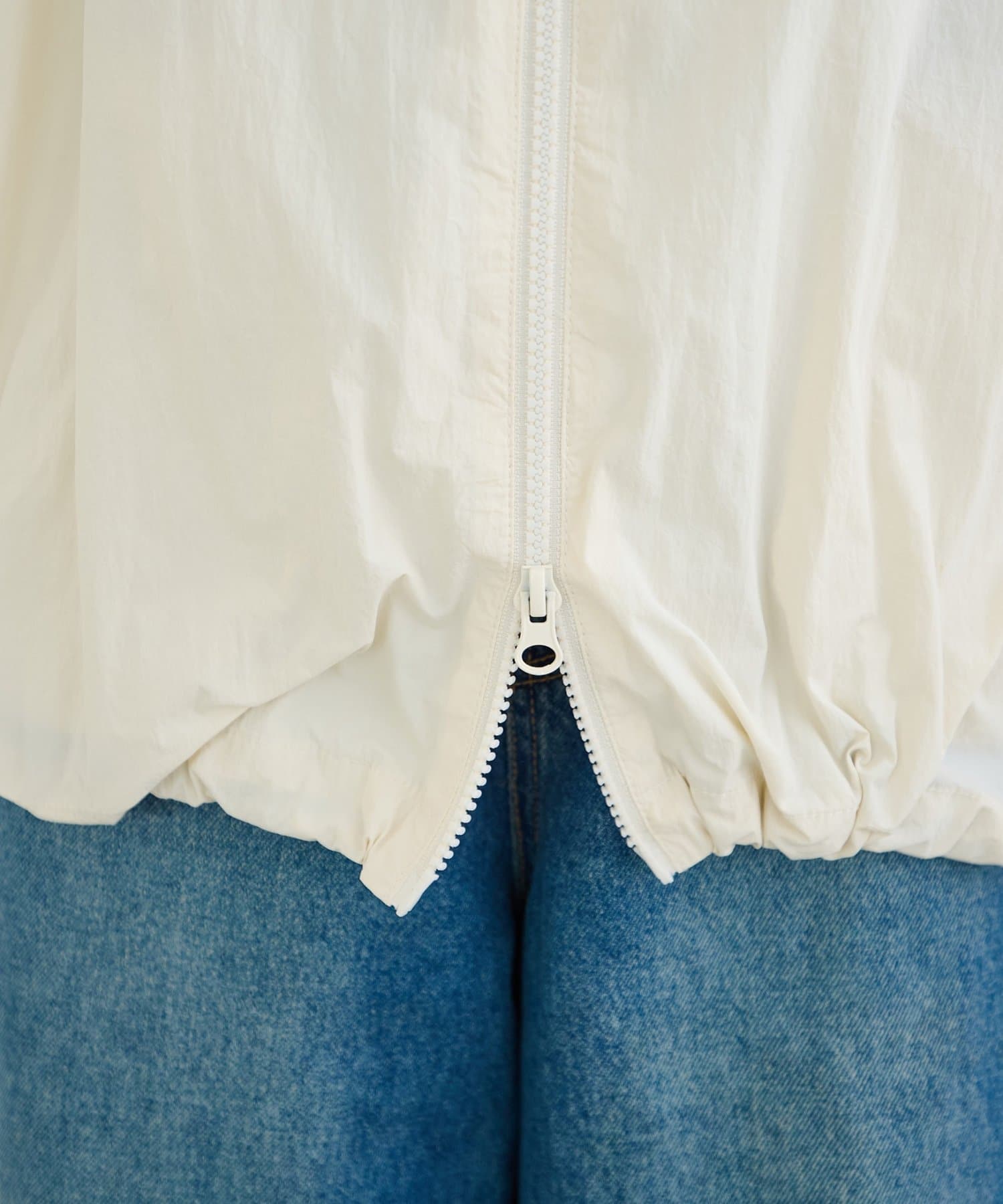 DISCOAT(ディスコート) 【日差しから守るUPF50】UVカットスタンドシャツブルゾン