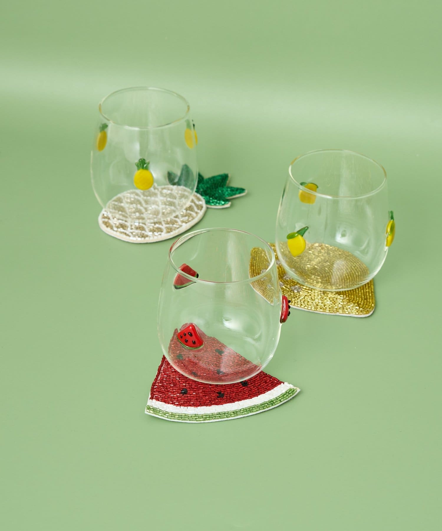 BIRTHDAY BAR(バースデイバー) ガラスビーズコースター フルーツ