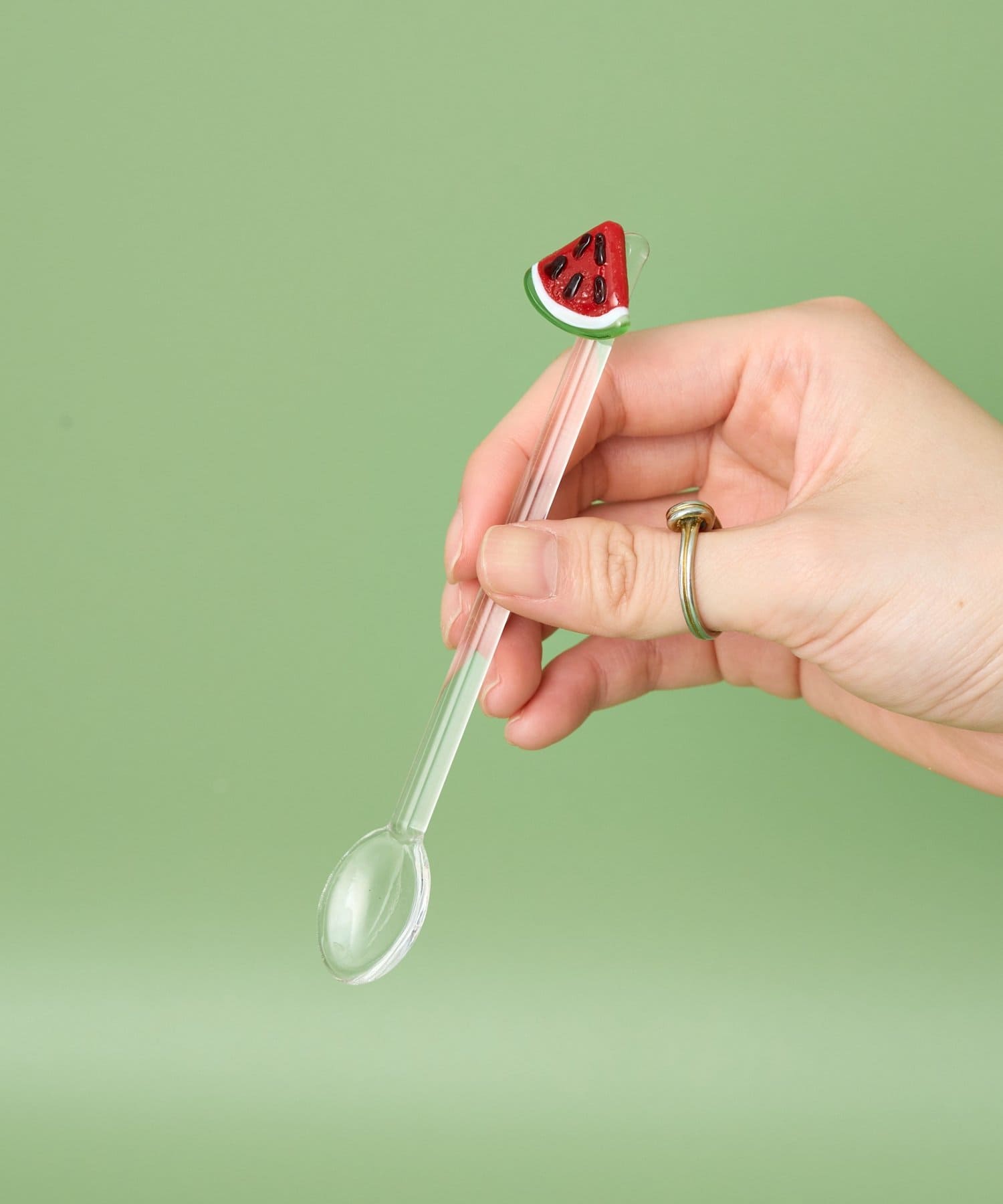 BIRTHDAY BAR(バースデイバー) フルーツモチーフ ガラススプーン　耐熱性