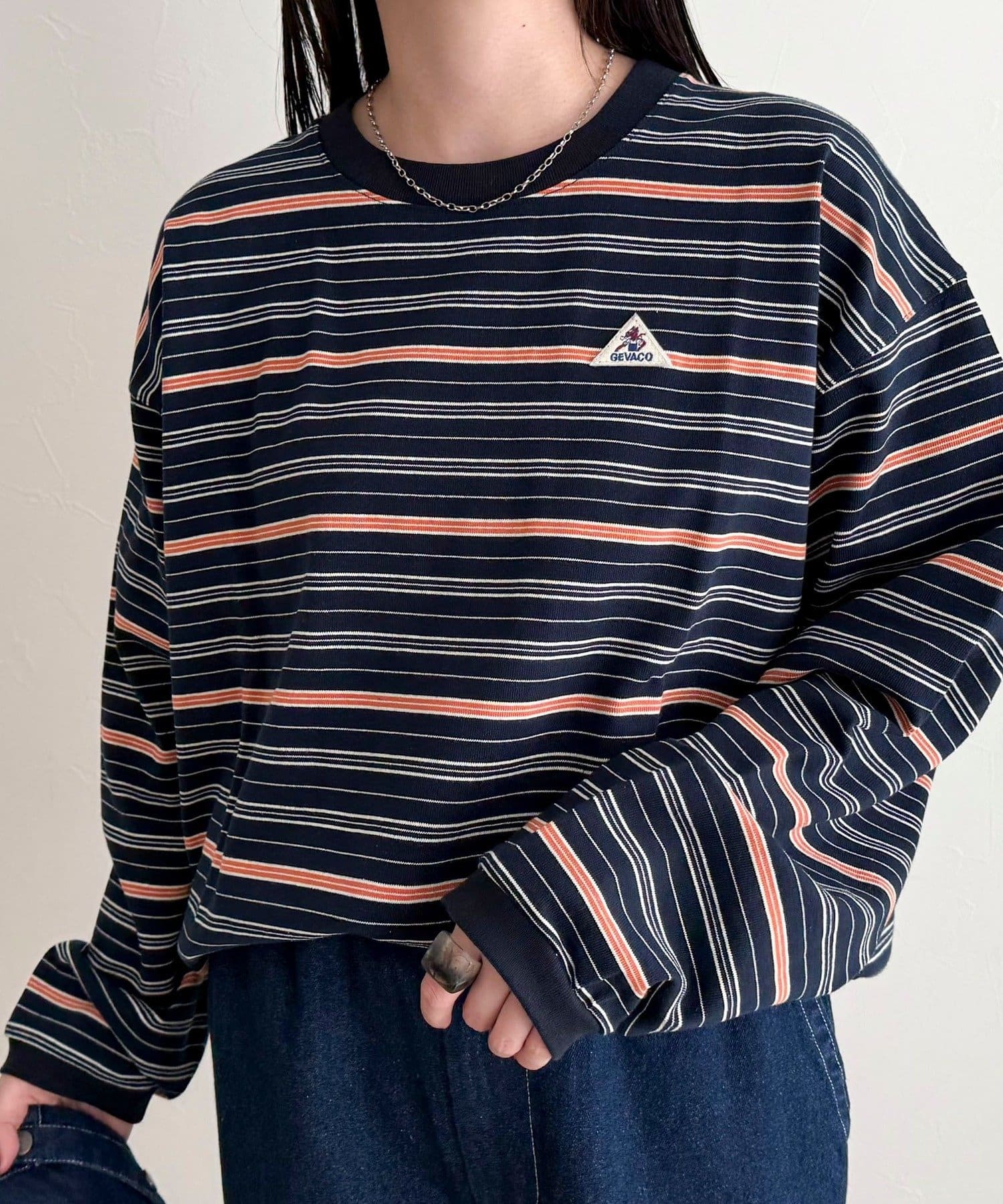 FREDY & GLOSTER(フレディ アンド グロスター) 【GEVACO/ゲバコ】ボーダー天竺ベーシックロングスリーブTシャツ