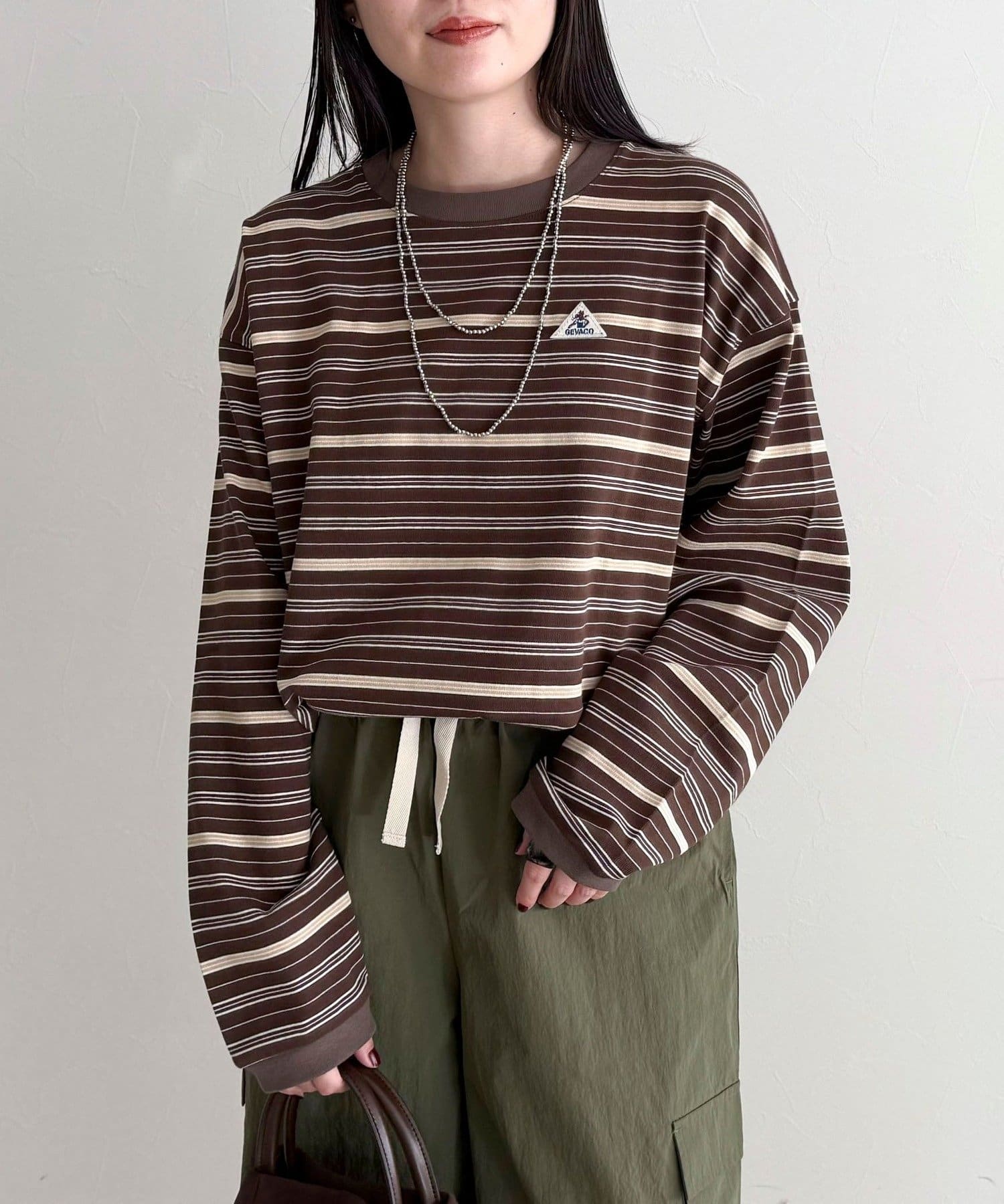 FREDY & GLOSTER(フレディ アンド グロスター) 【GEVACO/ゲバコ】ボーダー天竺ベーシックロングスリーブTシャツ