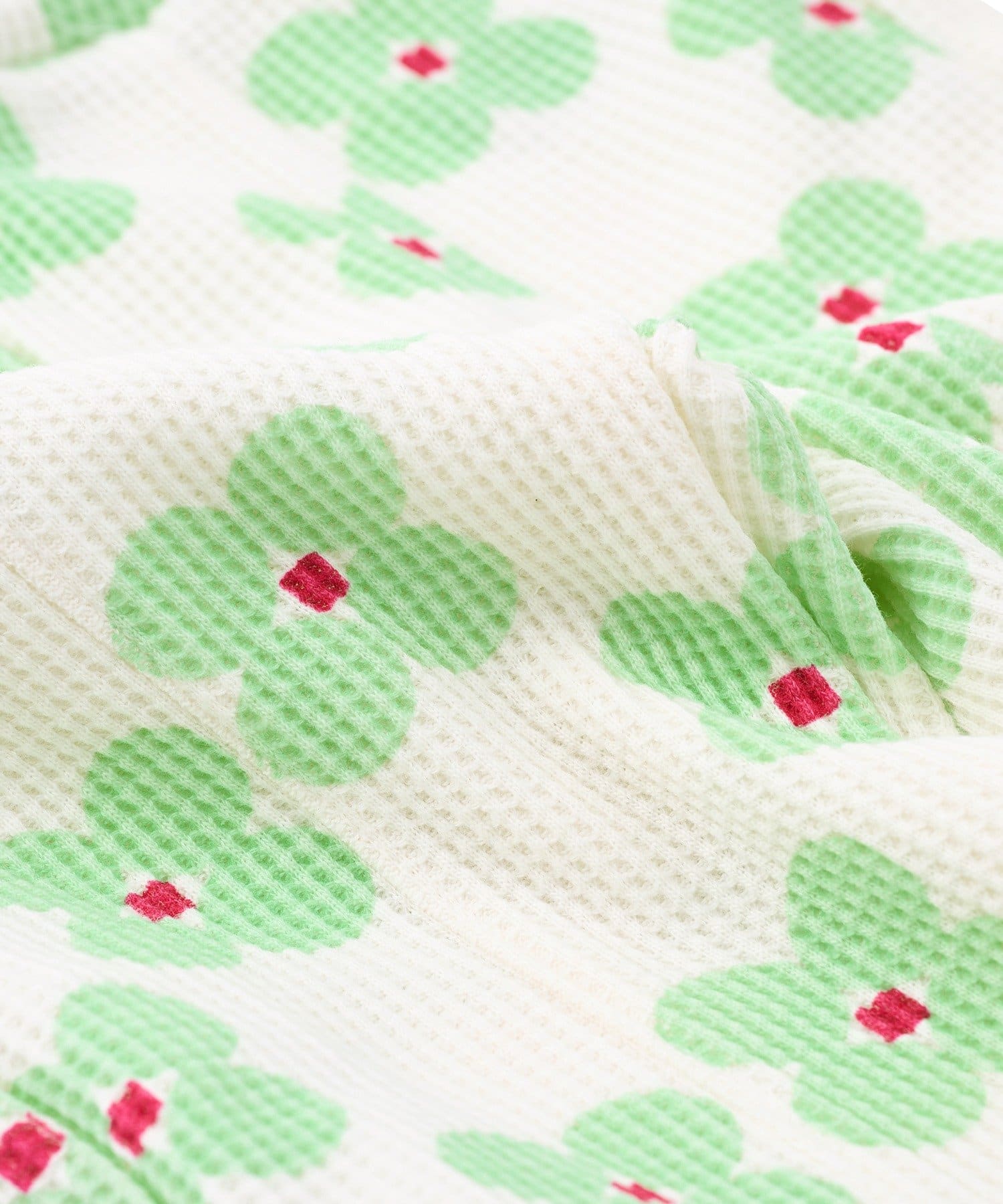 3COINS(スリーコインズ) ワッフルロングパンツ：70～80cm