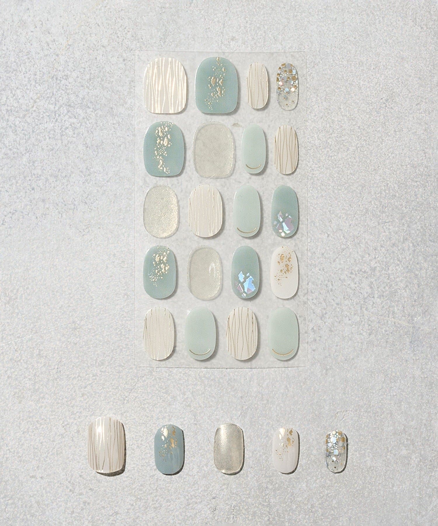 3COINS(スリーコインズ) セミハードジェルネイルシールハンド／and us