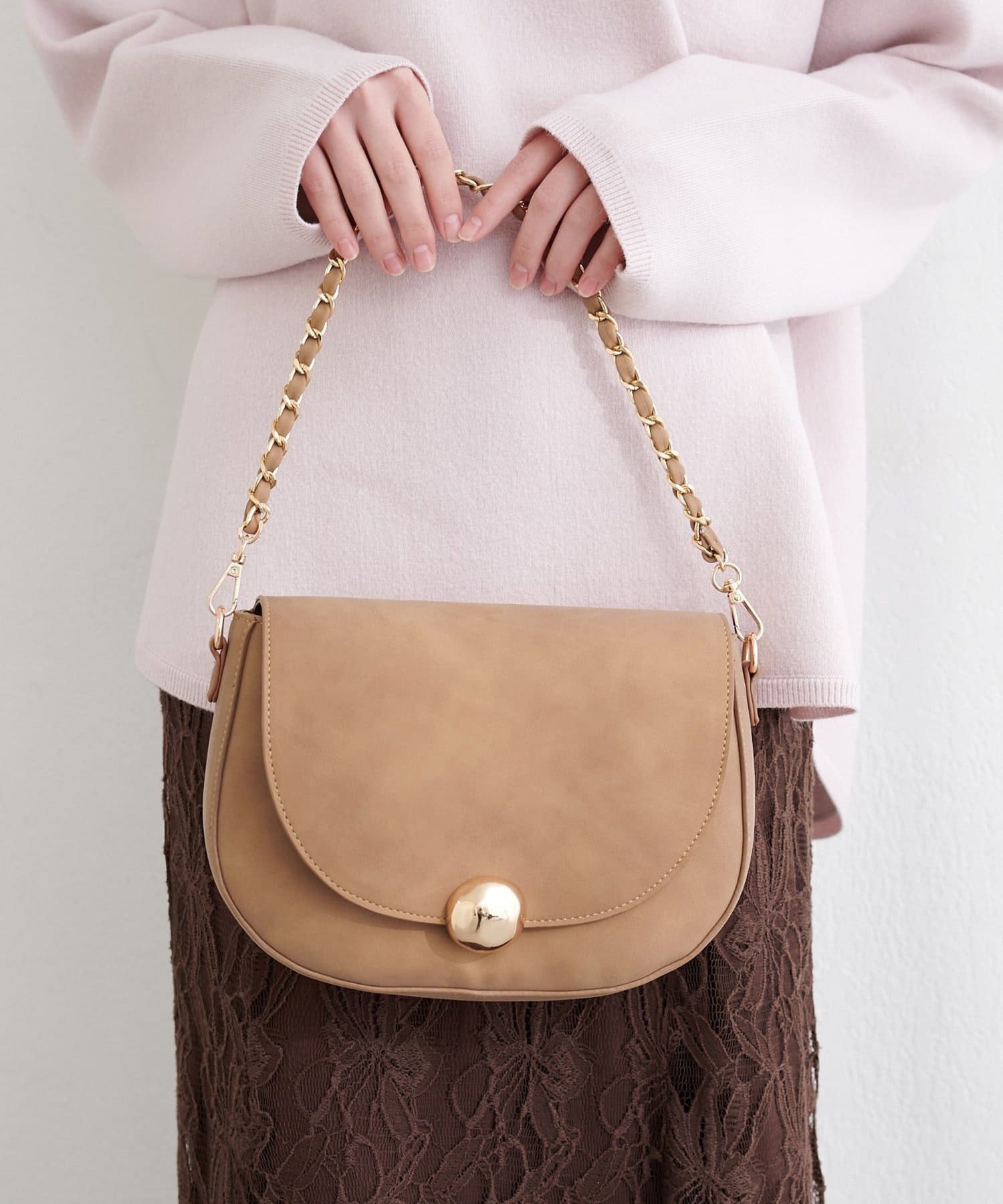 NICE CLAUP / OLIVE des OLIVE OUTLET(ナイスクラップ  / オリーブ デ オリーブ アウトレット) 【natural couture】フォーチェーンショルダー