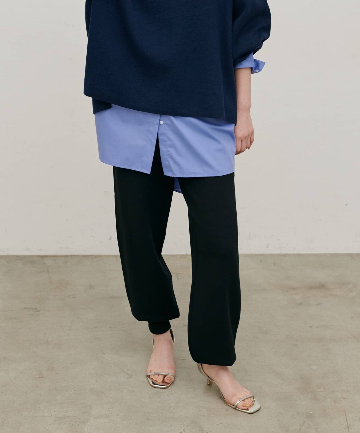 NICE CLAUP / OLIVE des OLIVE OUTLET(ナイスクラップ  / オリーブ デ オリーブ アウトレット) 【LARUTA】ミラノリブニットジョガーパンツ