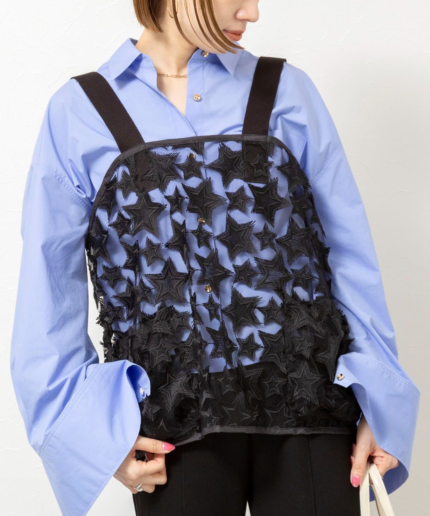 NOLLEY'S(ノーリーズ) 45th limited edition2WAYスターフリンジミリタリーベスト