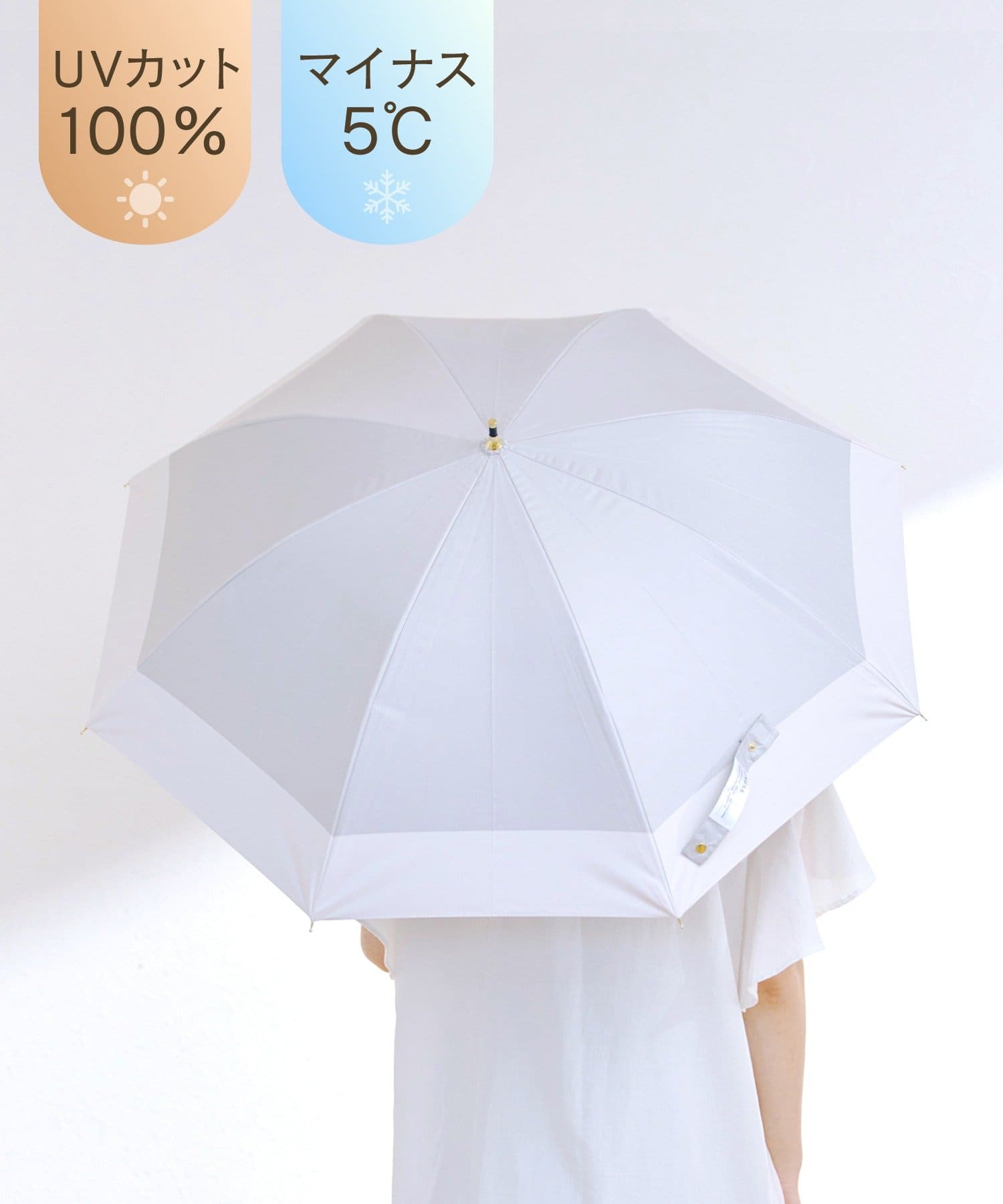 salut!(サリュ) MINUS5日傘長バイカラー