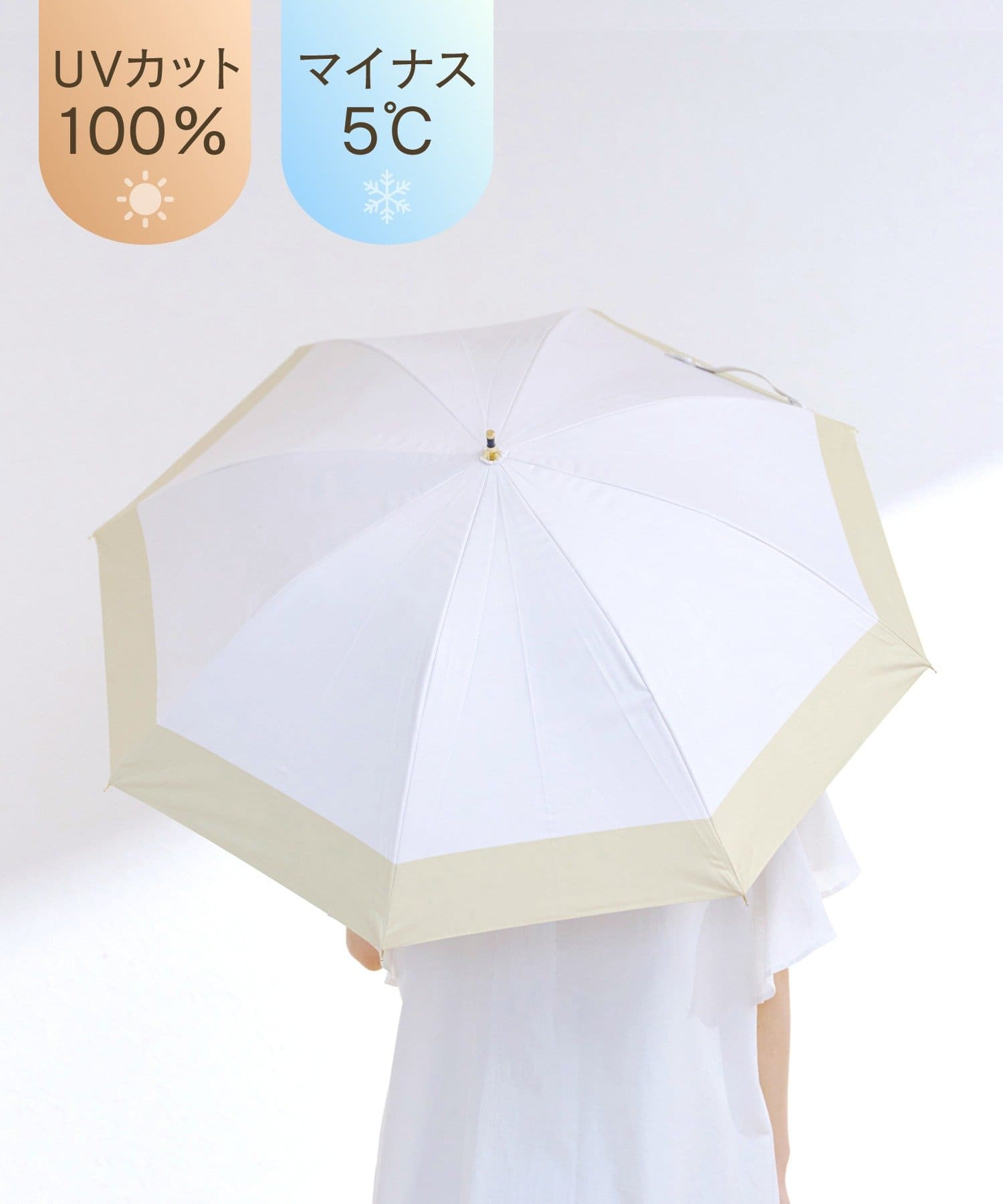 salut!(サリュ) MINUS5日傘長バイカラー