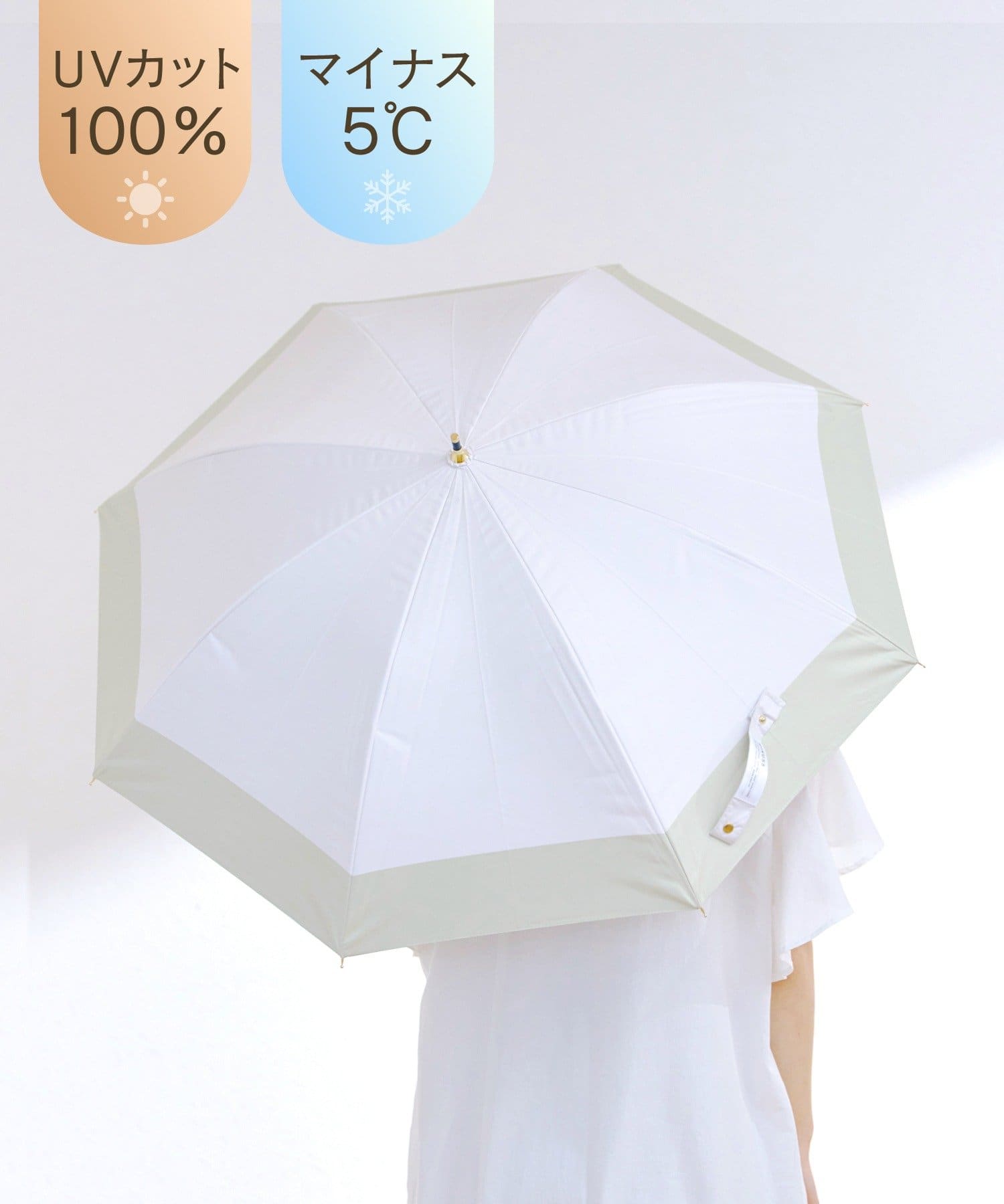 salut!(サリュ) MINUS5日傘長バイカラー