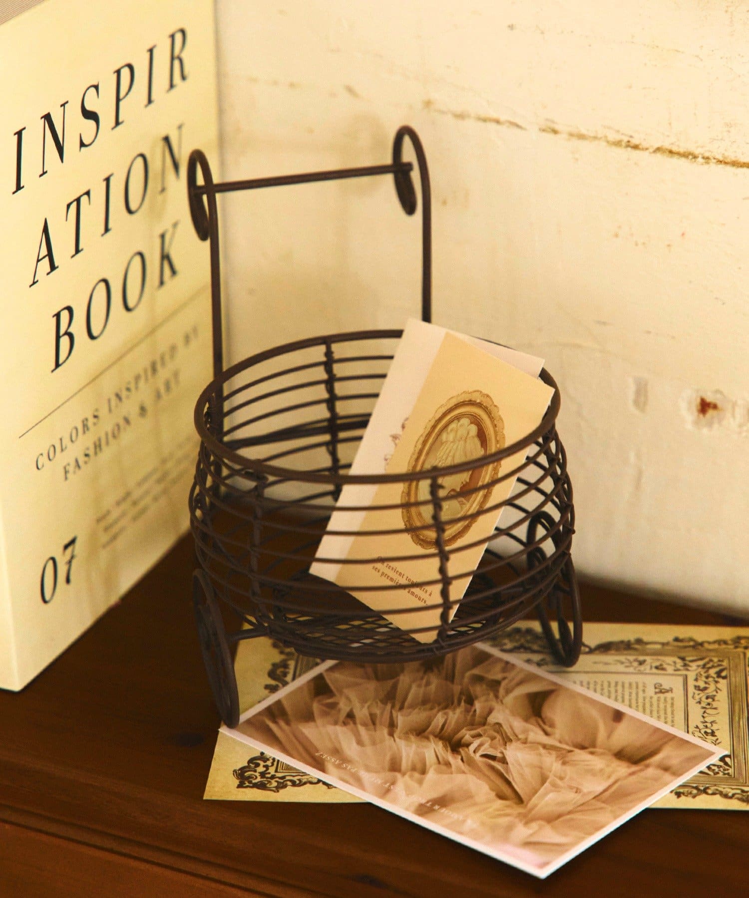 salut!(サリュ) ワイヤーカートバスケット／キルトカントリー